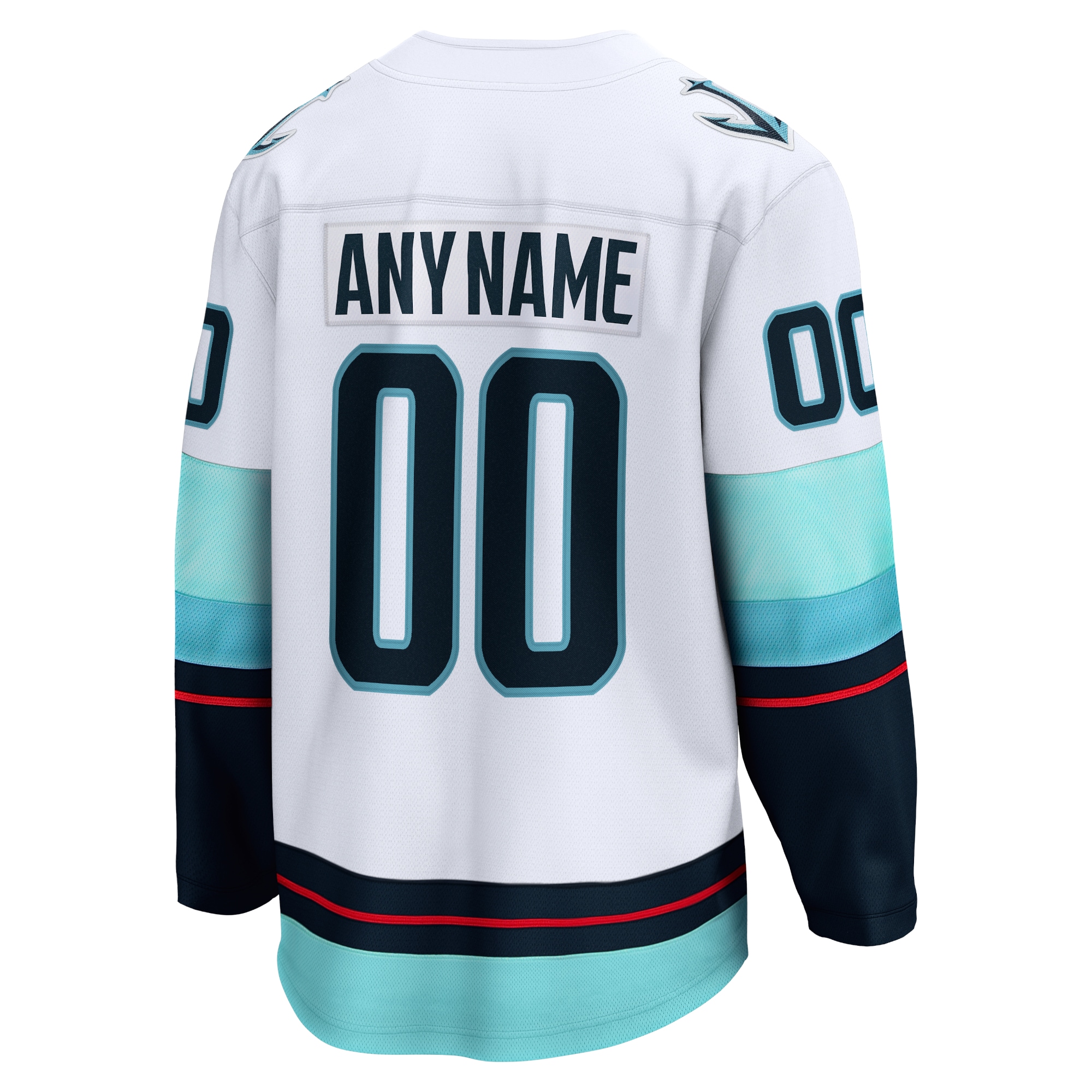 Seattle Kraken White Away Breakaway Custom NHL Jersey Men's