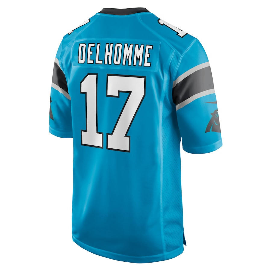 Jake Delhomme 17 Carolina Panthers Retired Blue NFL Jersey Men's