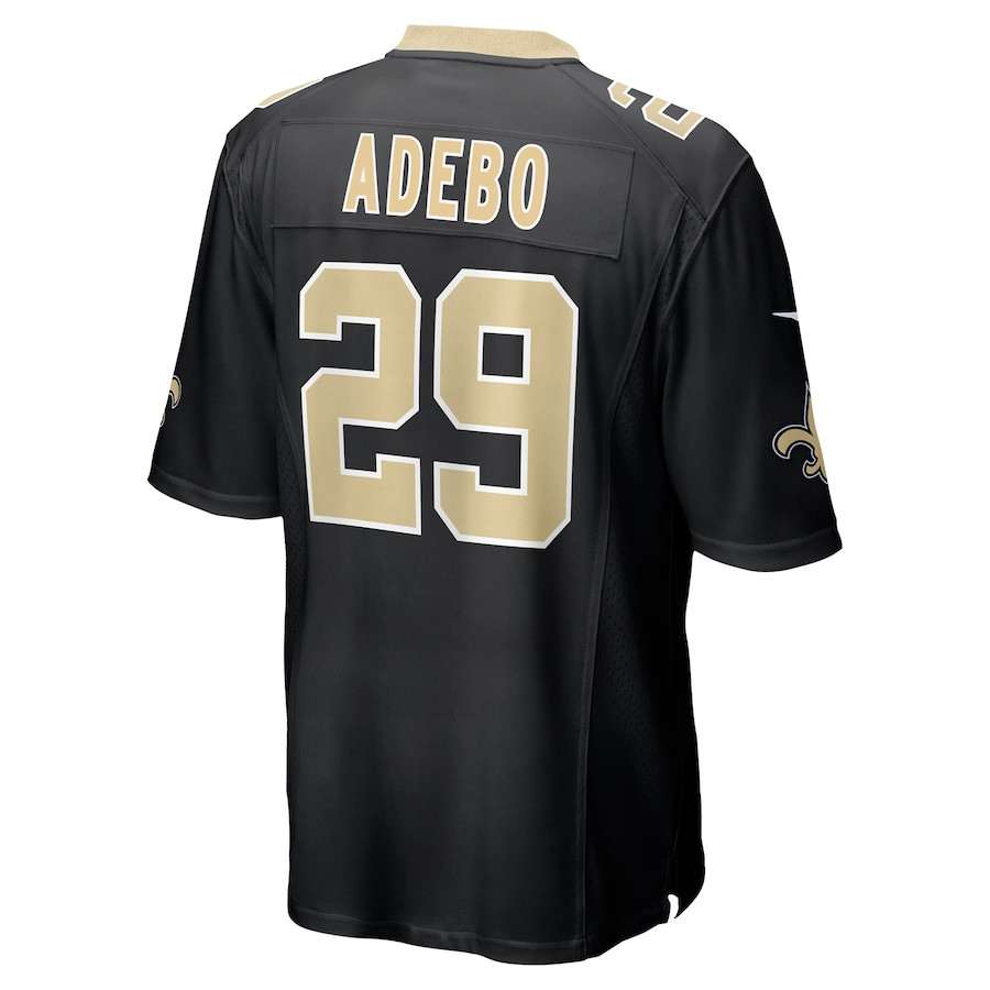 Paulson Adebo 29 New Orleans Saints Game Black NFL Jersey Men's