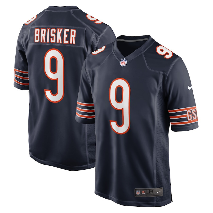 Jaquan Brisker 9 Chicago Bears Game Navy NFL Jersey Men's