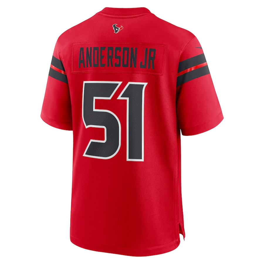 Will Anderson Jr. 51 Houston Texans Alternate Game Red NFL Jersey Men's