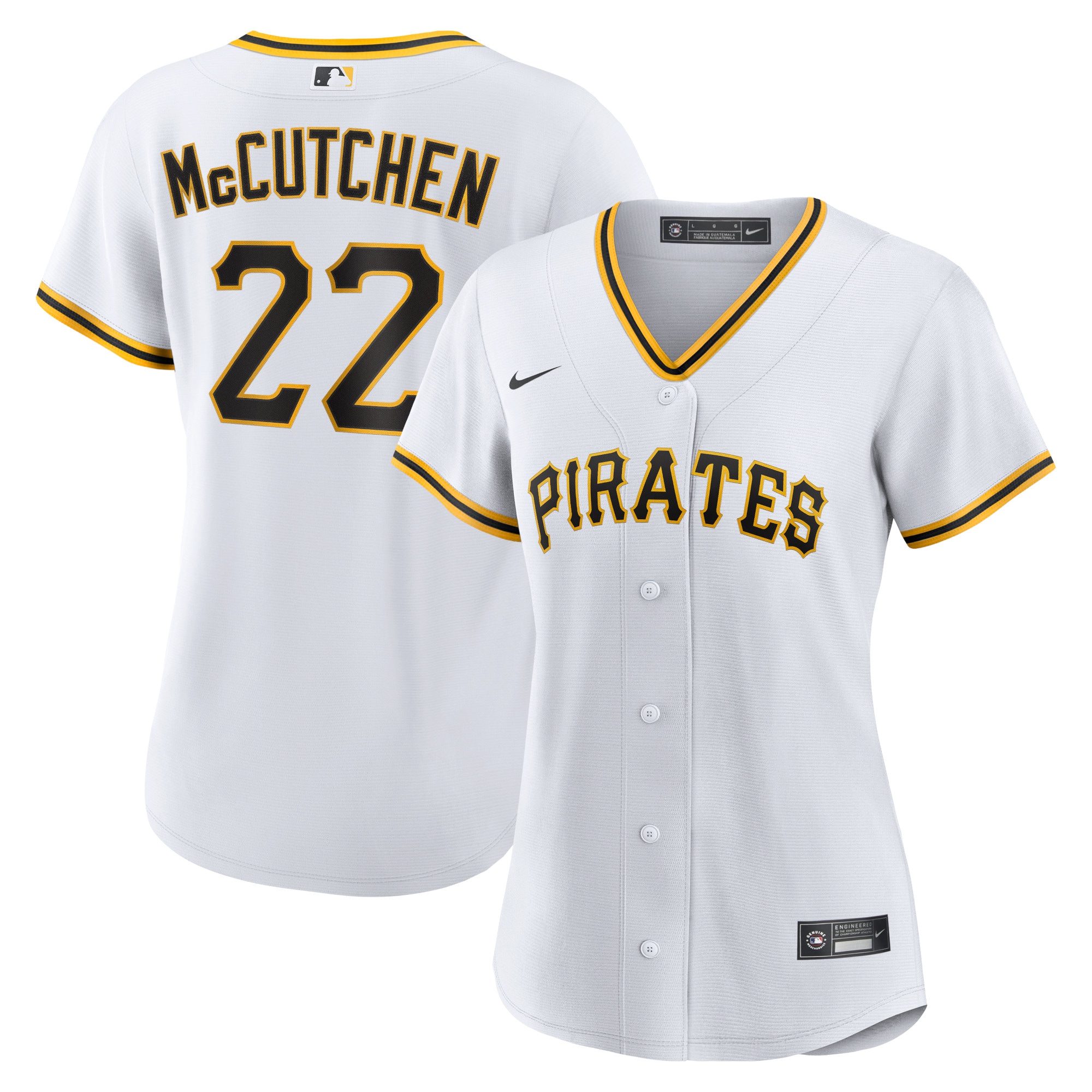 Pittsburgh Pirates Andrew McCutchen White Home Player MLB Jersey Women's
