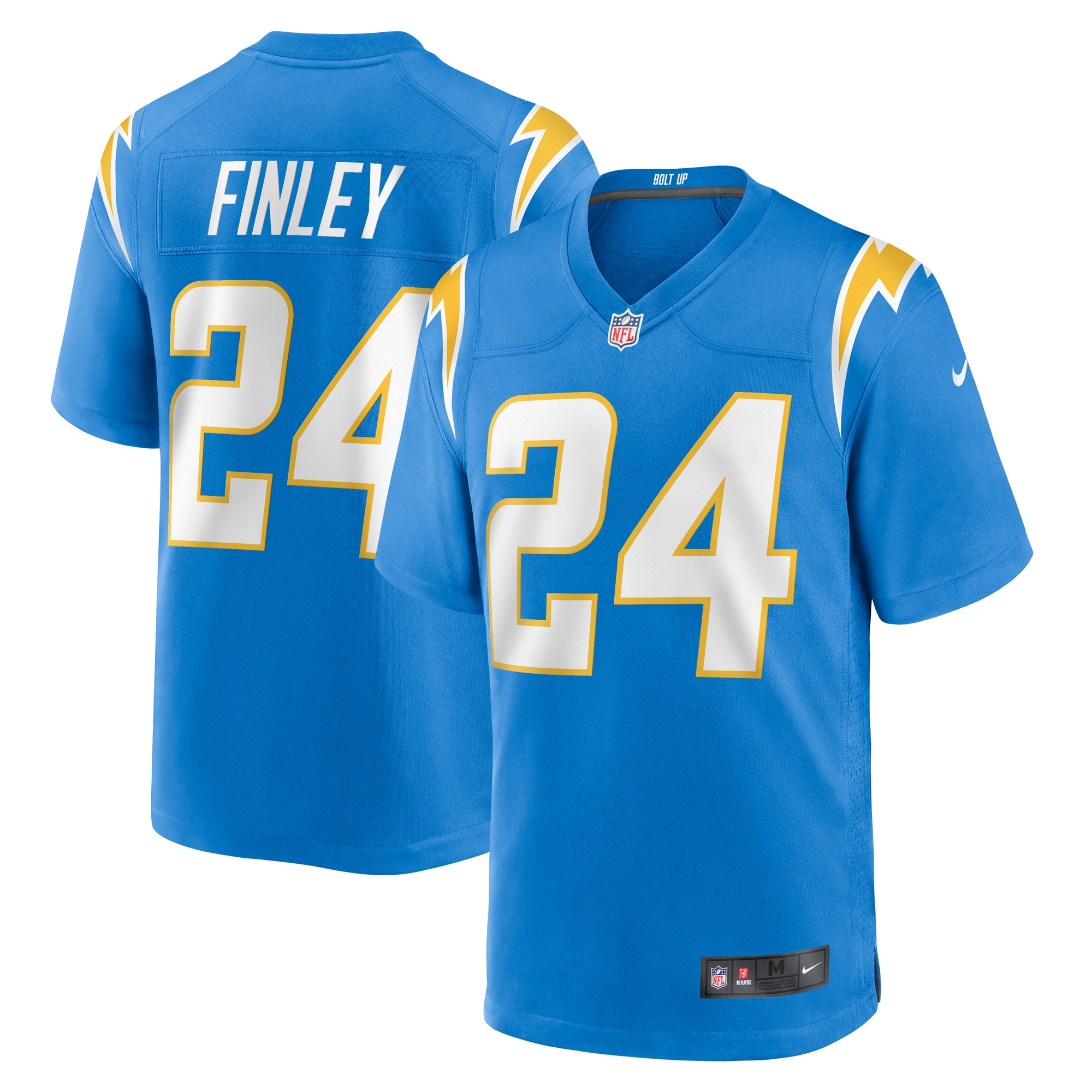 Los Angeles Chargers AJ Finley Powder Blue Team Game NFL Jersey Men's