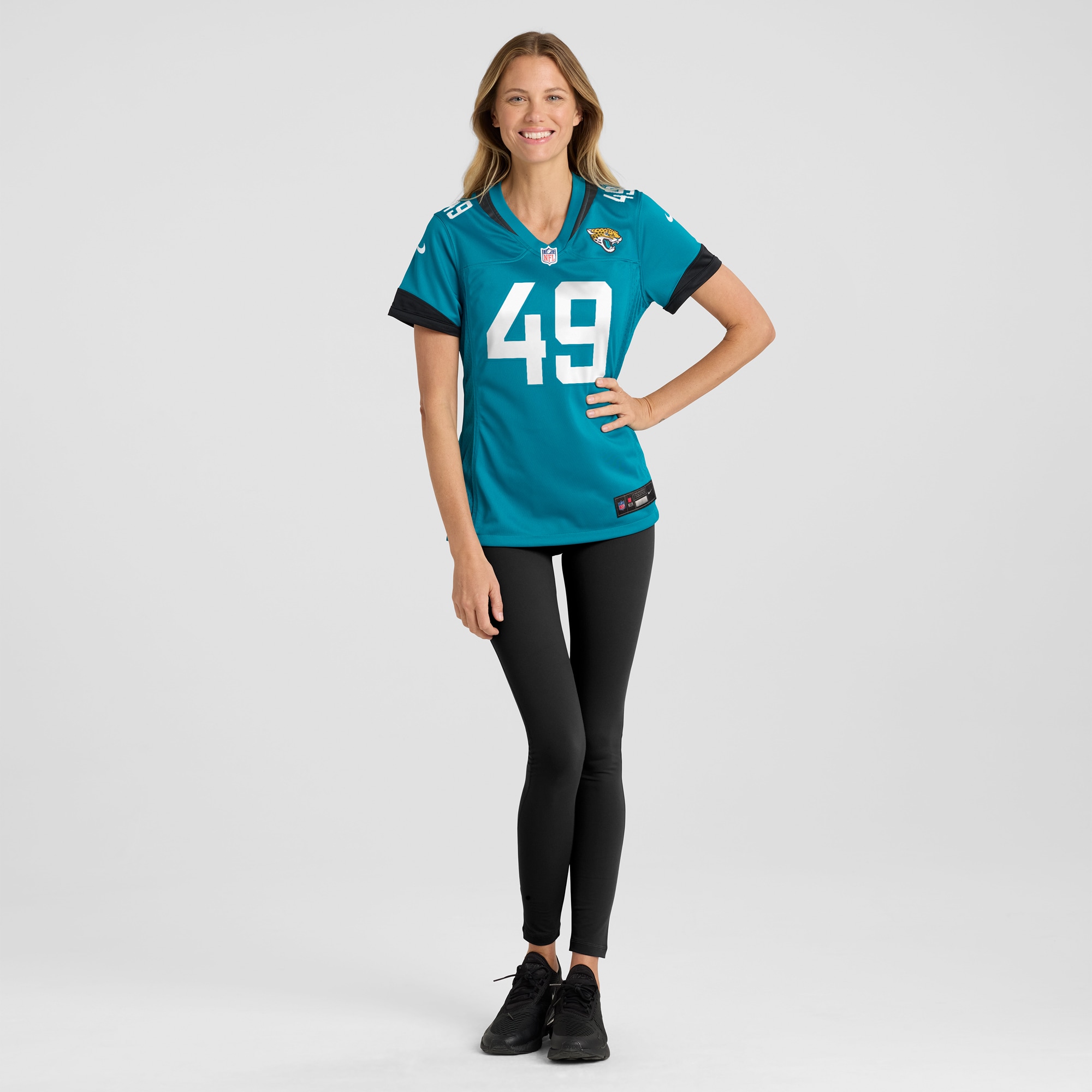 Jacksonville Jaguars Leonard Taylor Teal Game NFL Jersey Women's