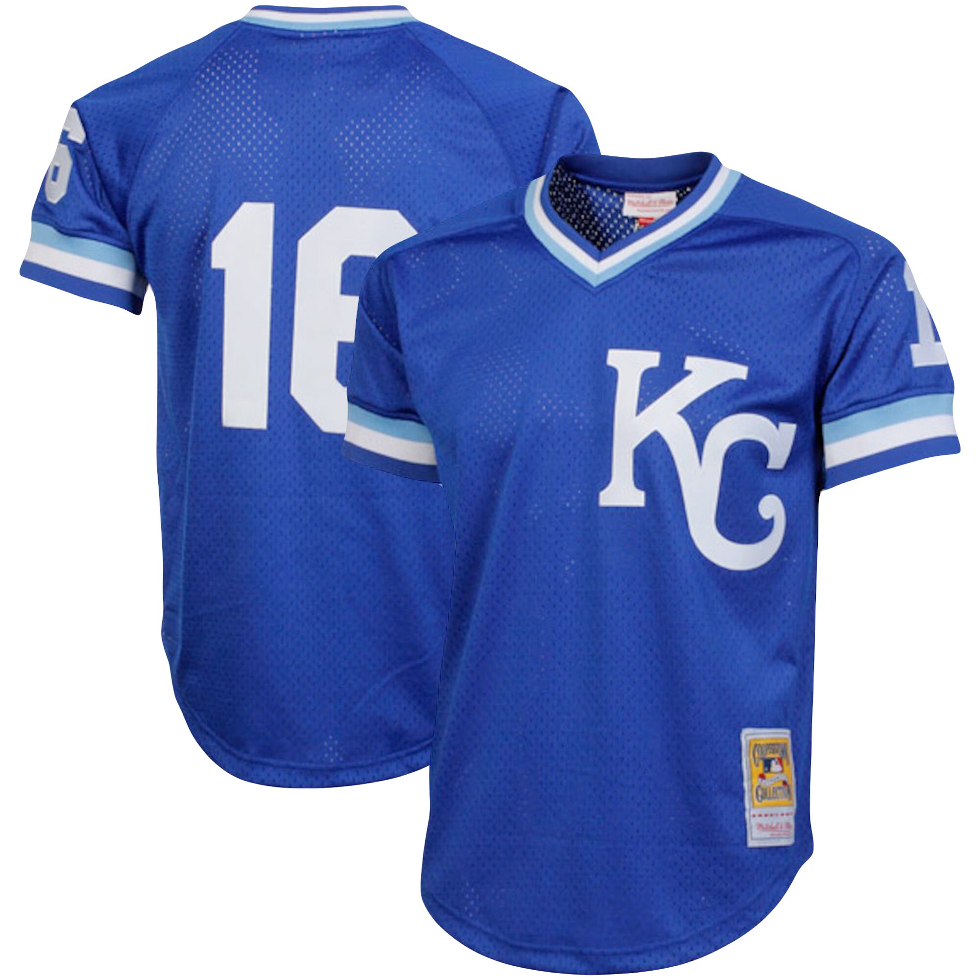 Kansas City Royals Bo Jackson Mitchell Ness Royal Cooperstown Collection Big Tall Mesh Batting Practice MLB Jersey Men's