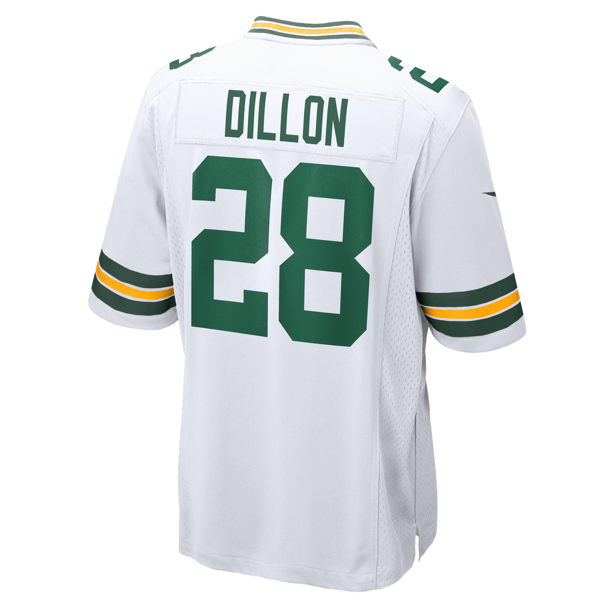 Green Bay Packers AJ Dillon White Game Player NFL Jersey Men's