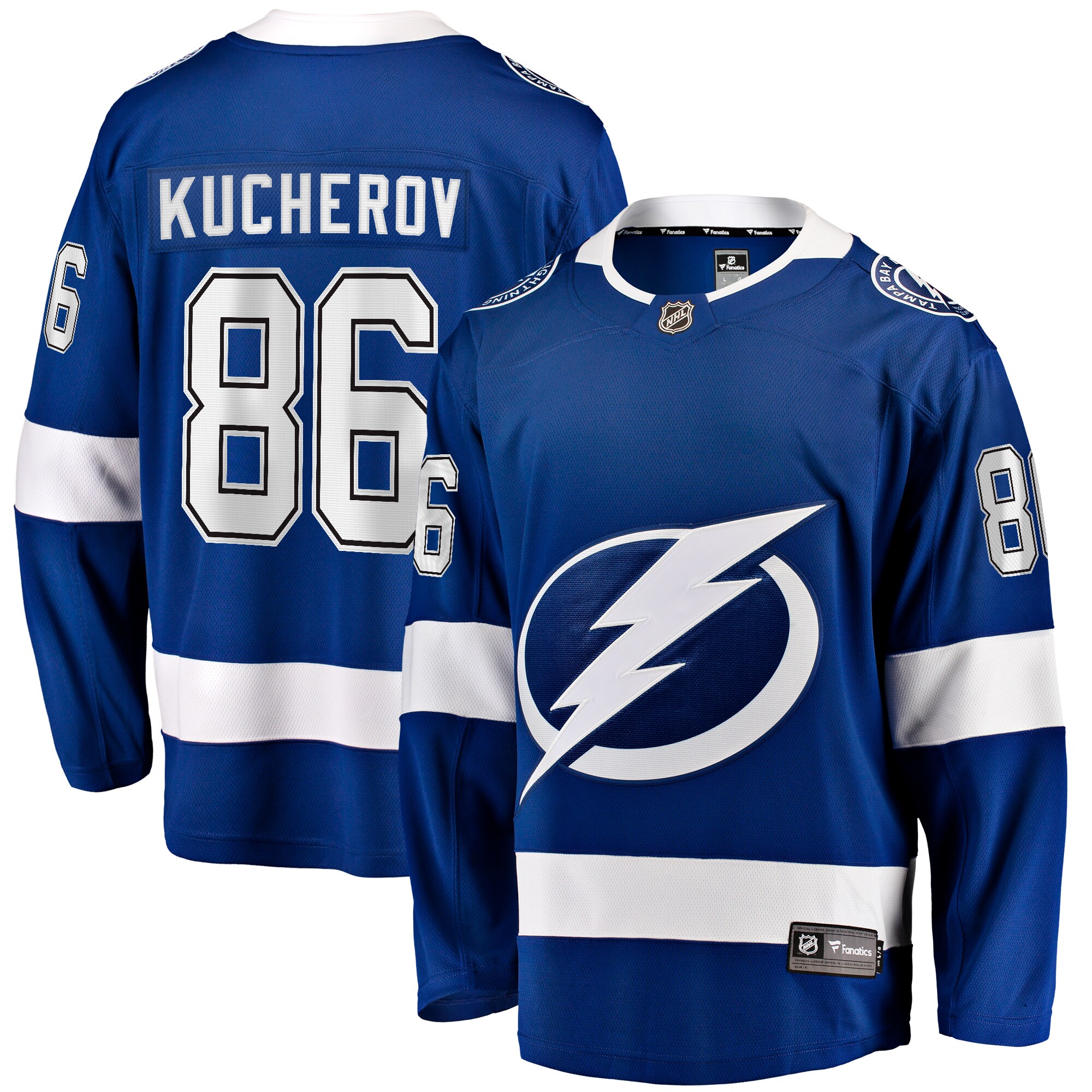 Tampa Bay Lightning Nikita Kucherov Blue Home Breakaway NHL Jersey Men's