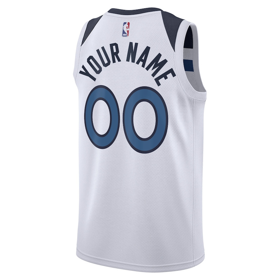 Minnesota Timberwolves 2023/24 Association Swingman Custom White NBA Jersey Men's