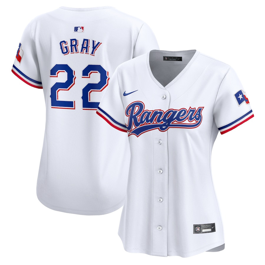 Jon Gray 22 Texas Rangers Home Limited Player White MLB Jersey Women's