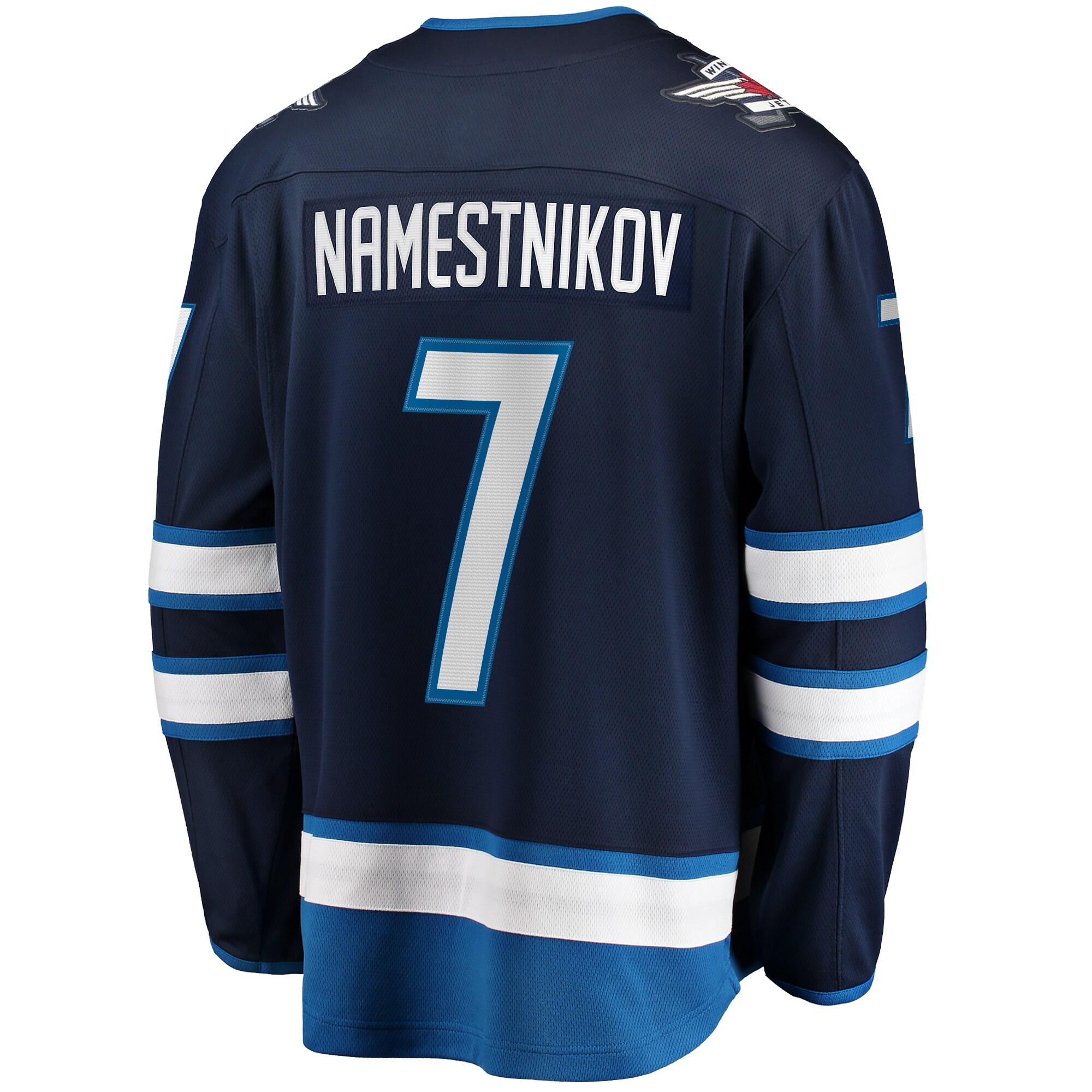 Winnipeg Jets Vladislav Namestnikov Navy Home Premier Breakaway Player NHL Jersey Men's