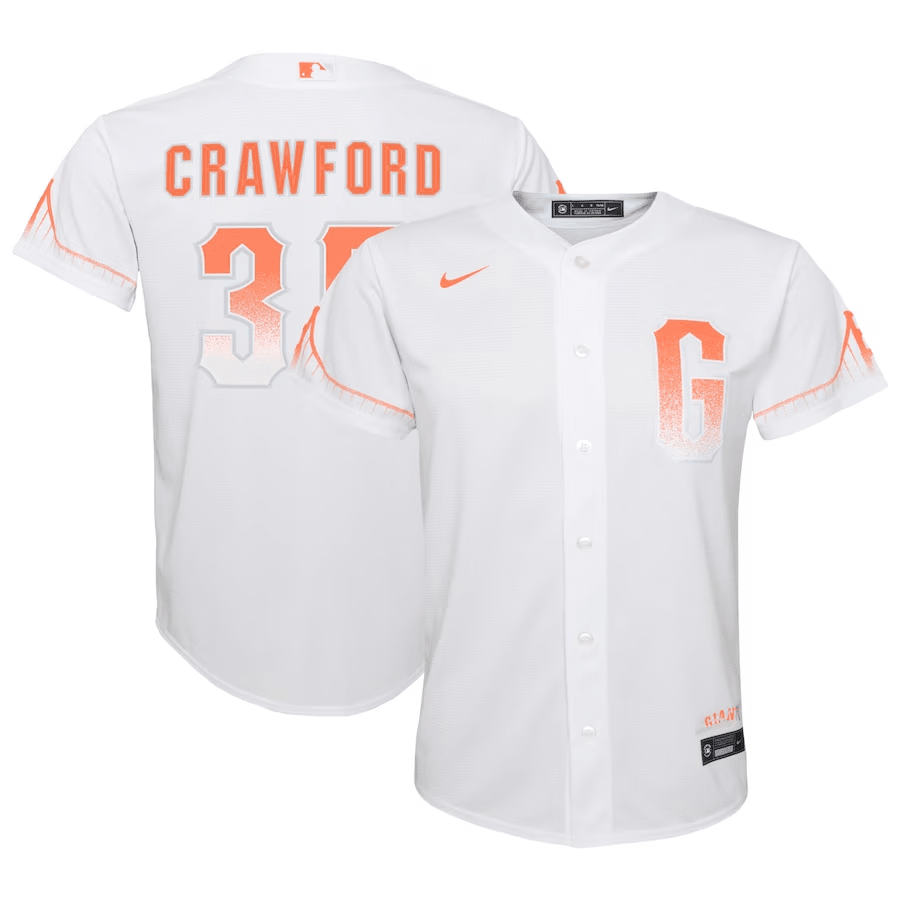 Brandon Crawford 35 San Francisco Giants City Connect White MLB Jersey Youth