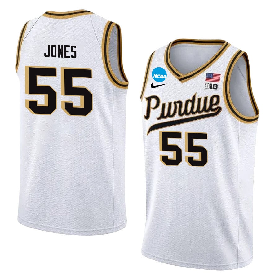 Lance Jones 55 Purdue Boilermakers 2024 White Unisex NCAA Jersey Unisex