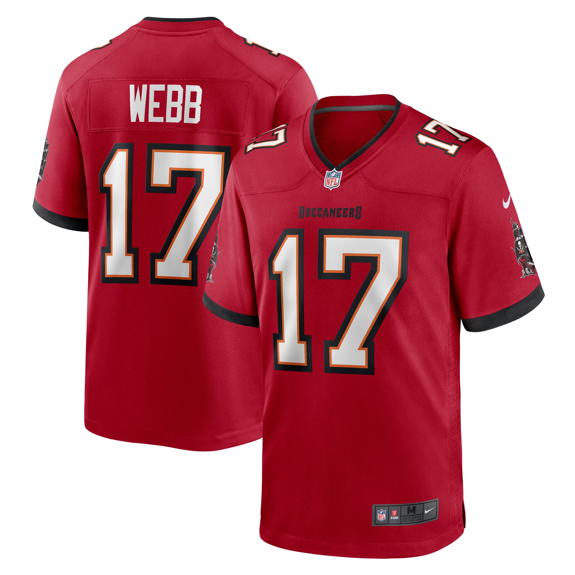 Tampa Bay Buccaneers Raleigh Webb Red Game NFL Jersey Men's