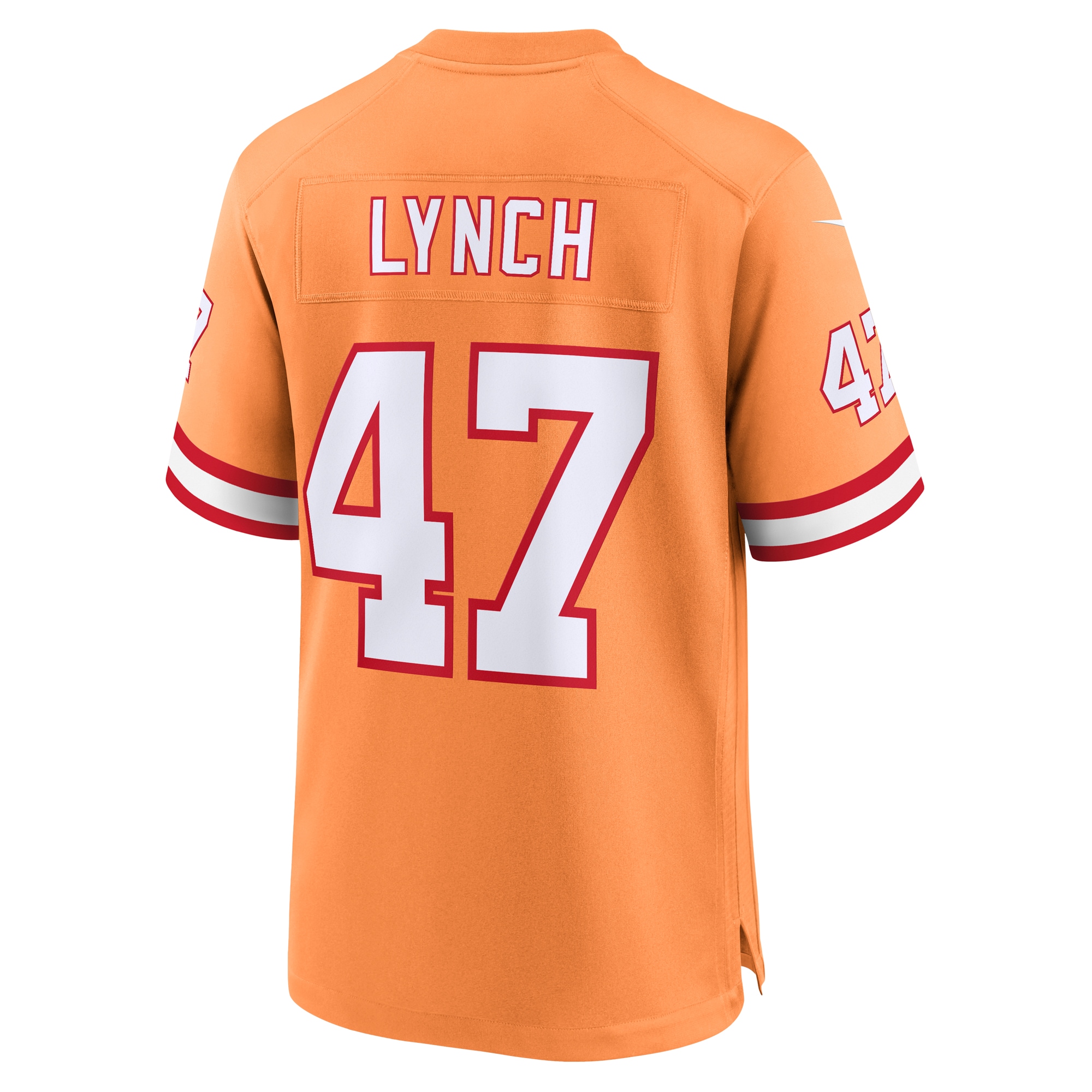 Tampa Bay Buccaneers John Lynch Orange Throwback Game NFL Jersey Men's