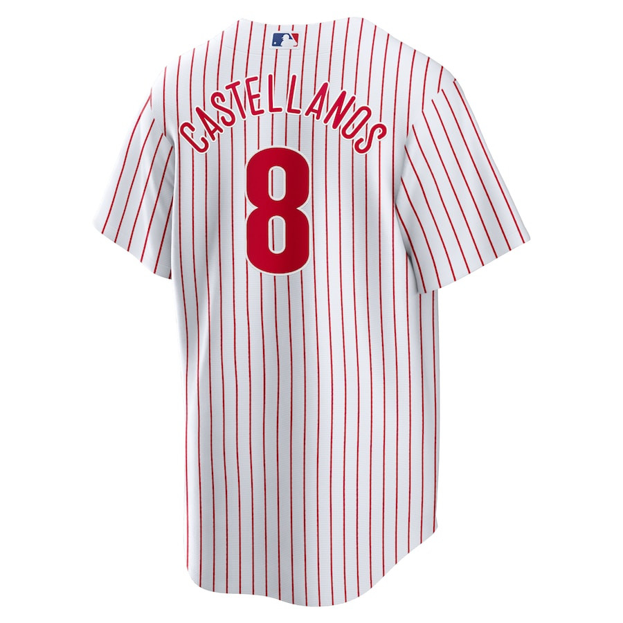 Nick Castellanos 8 Philadelphia Phillies White MLB Jersey Men's