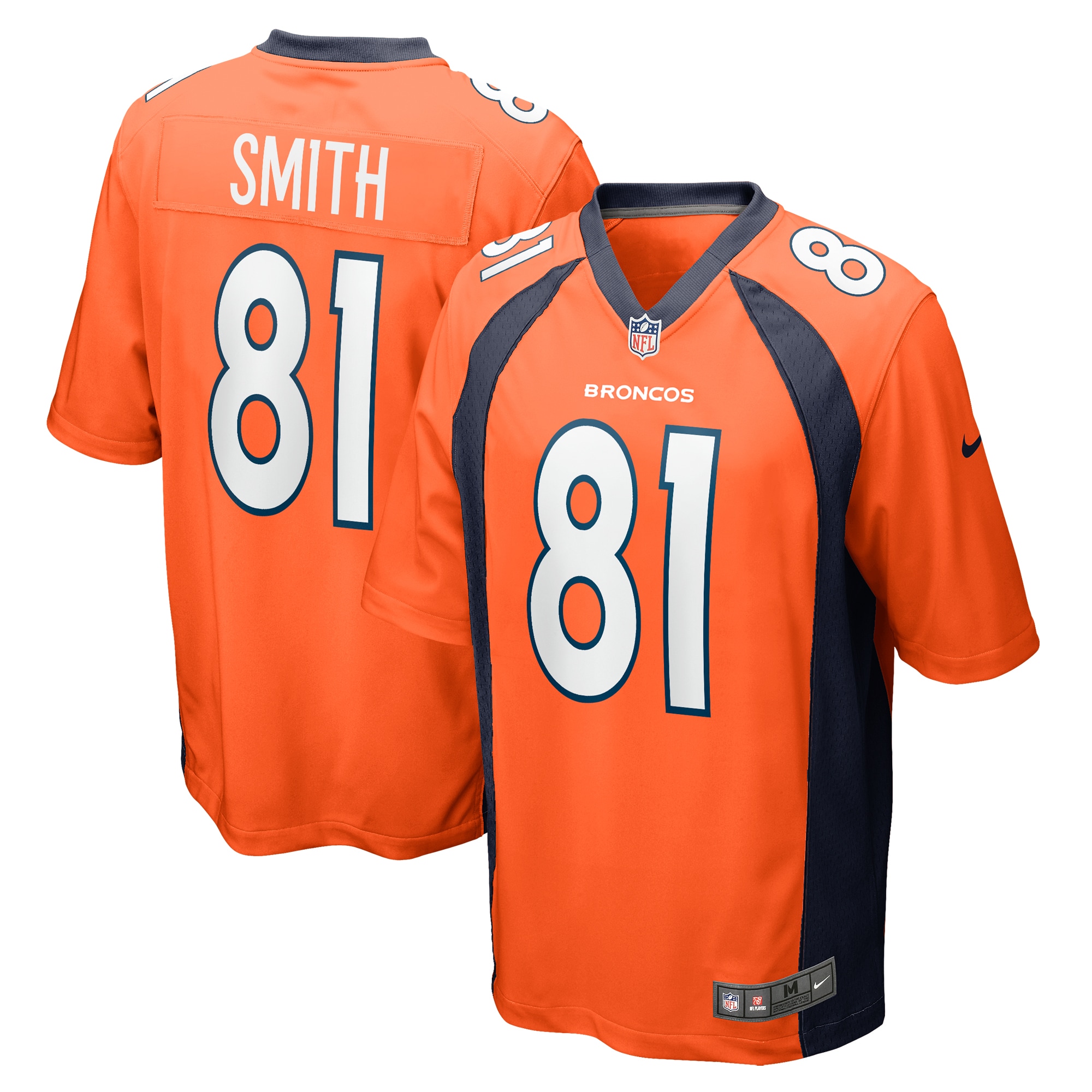 Tre'Quan Smith Denver Broncos Nike Game Jersey - Orange