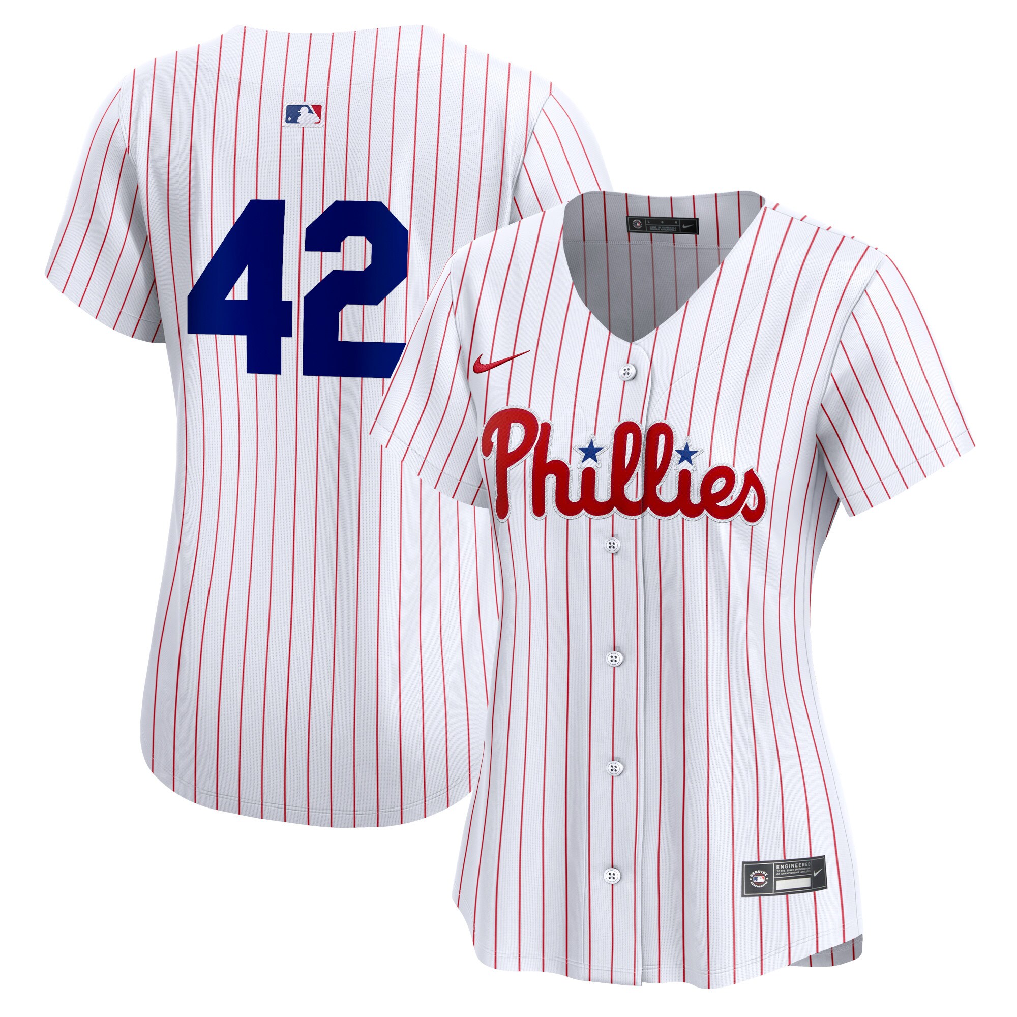 Philadelphia Phillies White 2024 Jackie Robinson Day Home Limited MLB Jersey Women's