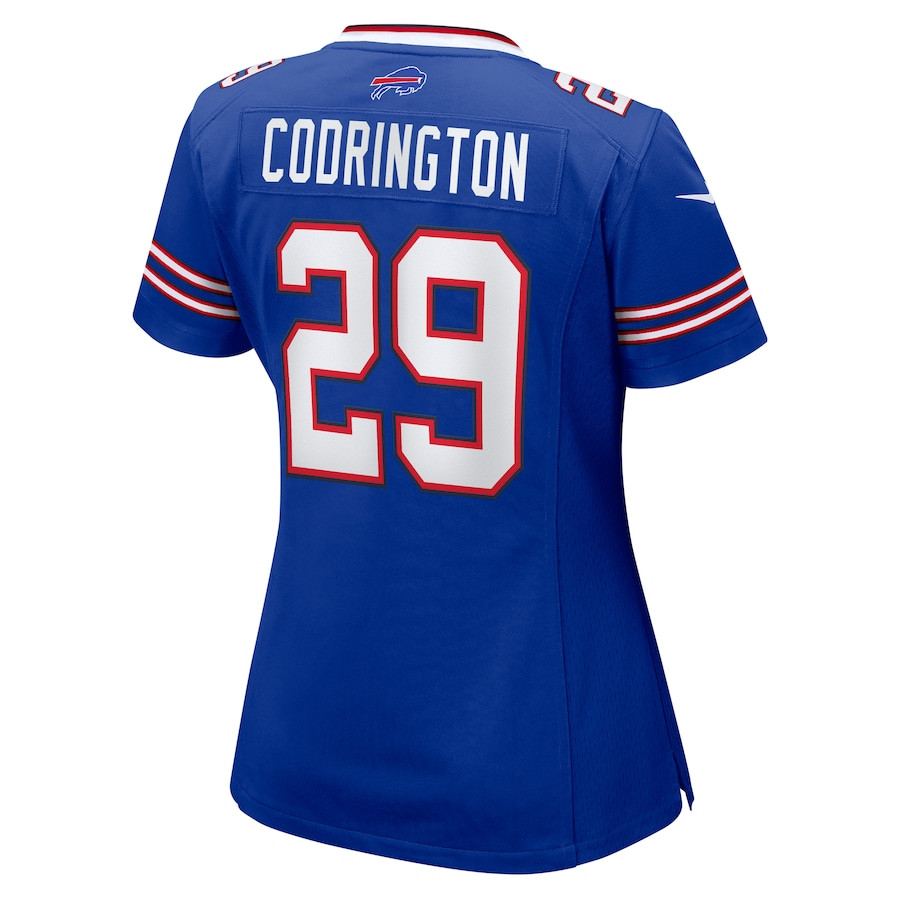 Brandon Codrington 29 Buffalo Bills Game Royal NFL Jersey Women's
