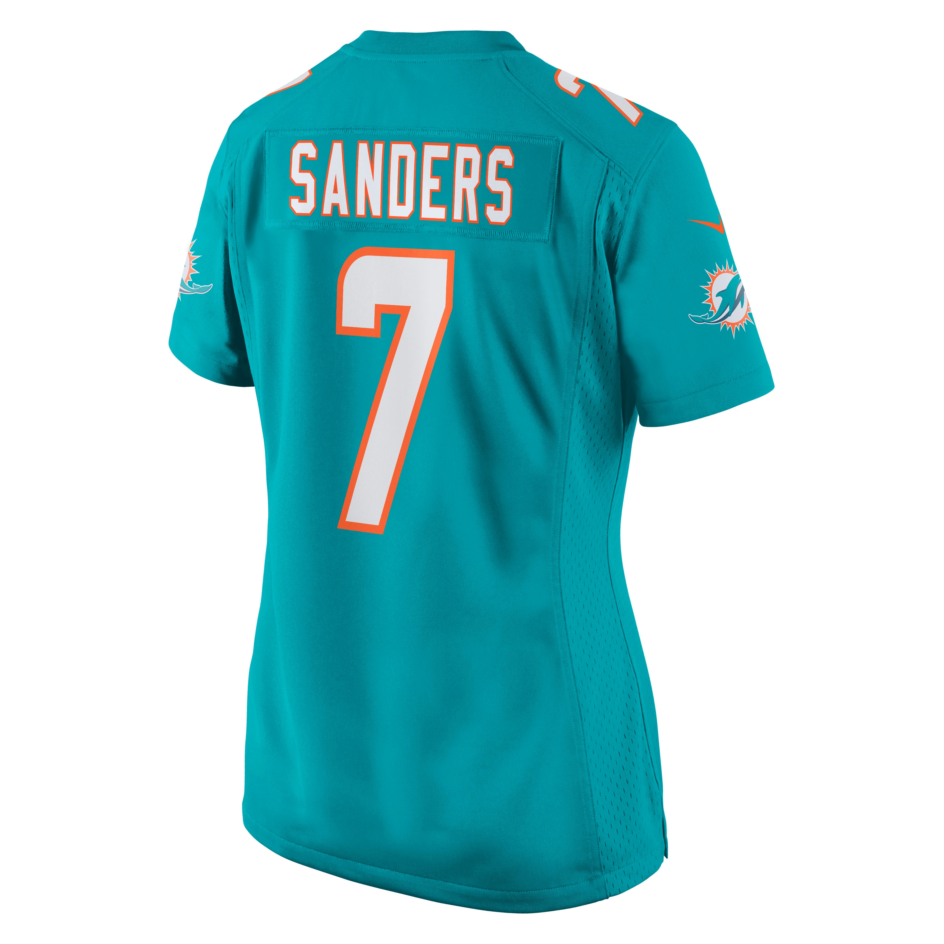 Miami Dolphins Jason Sanders Aqua Game NFL Jersey Women's