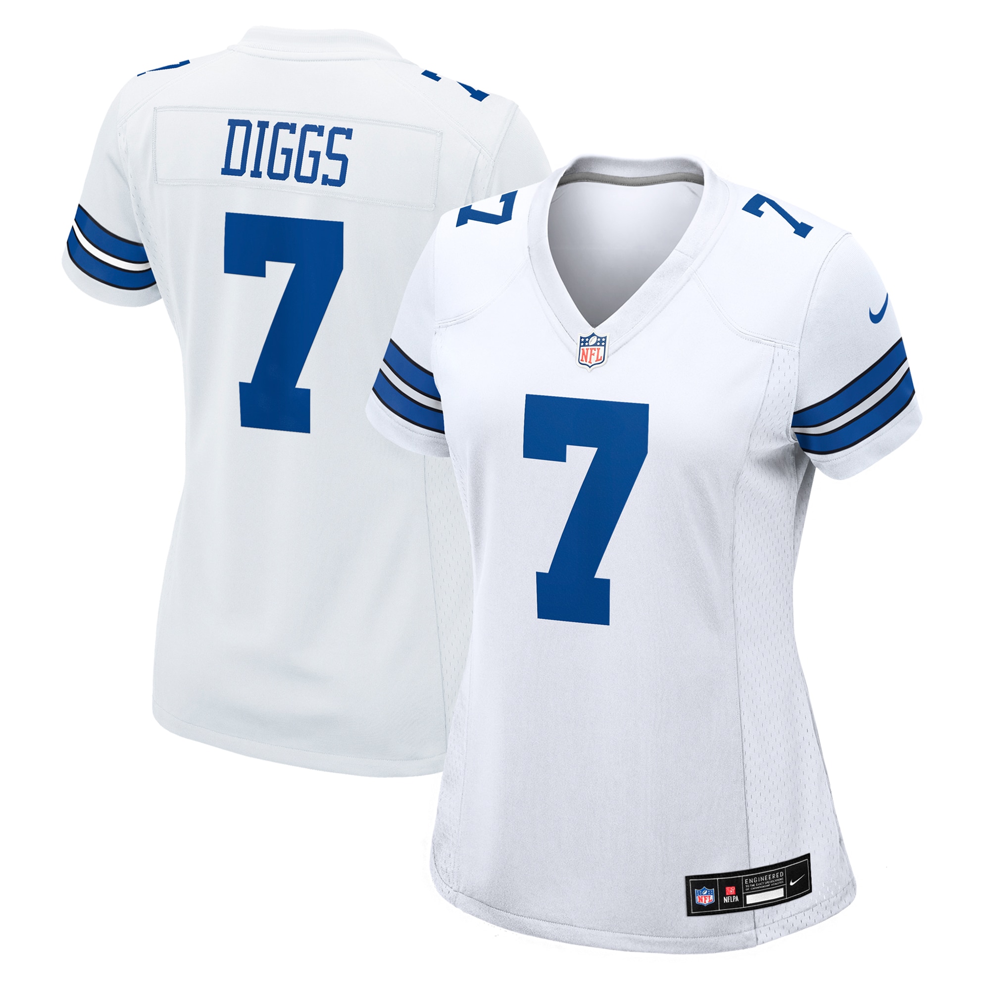 Dallas Cowboys Trevon Diggs White Game NFL Jersey Women's