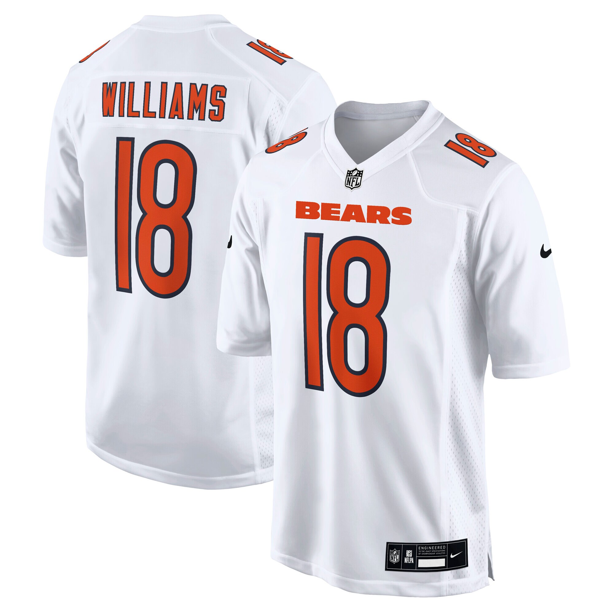 Chicago Bears Caleb Williams Tundra White Fashion NFL Jersey Men's