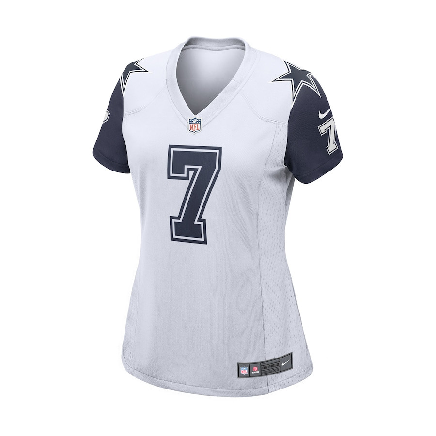 Trevon Diggs 7 Dallas Cowboys Team Game White NFL Jersey Women's