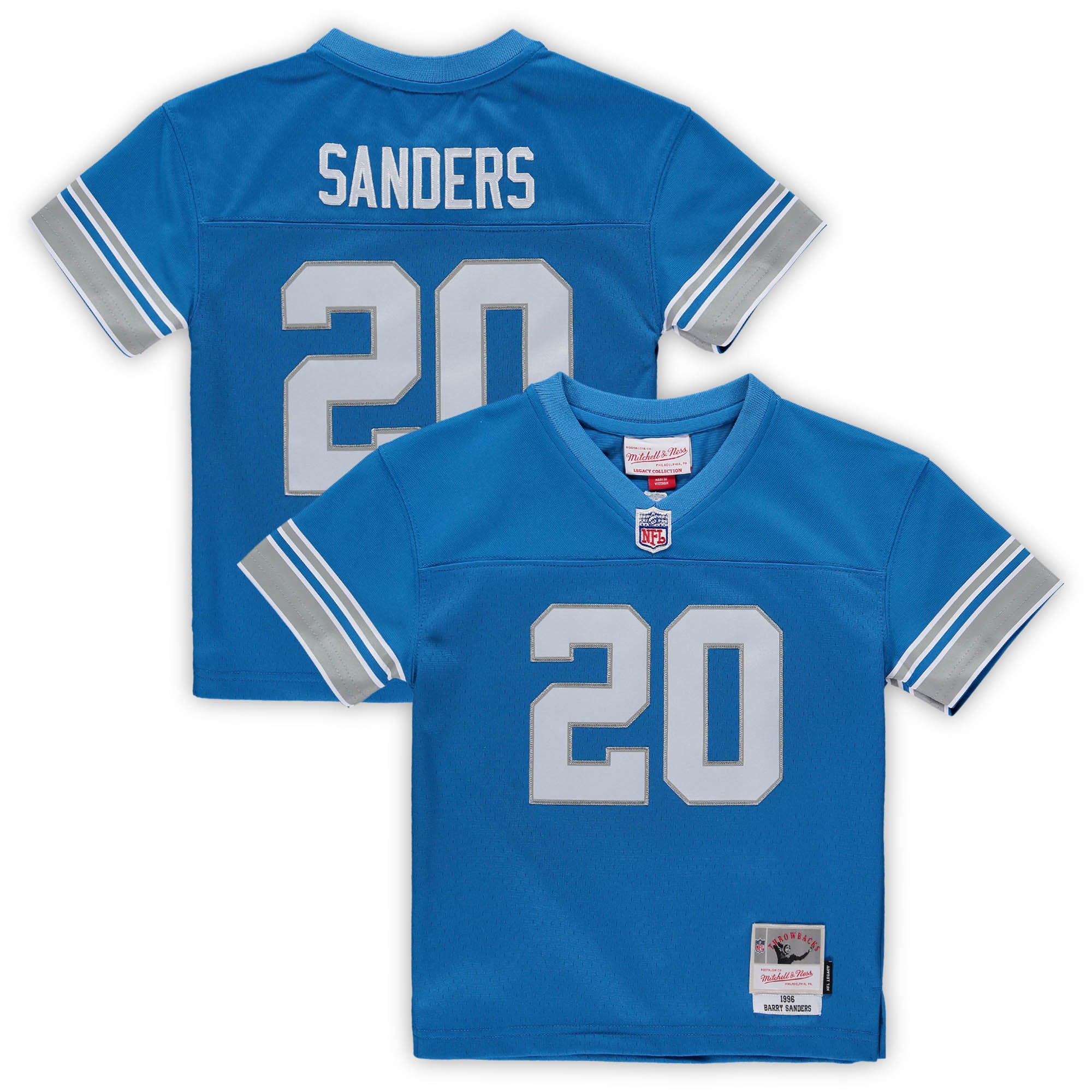 Barry Sanders Detroit Lions Mitchell & Ness Male Preschool 1996 Retired Legacy Jersey - Blue