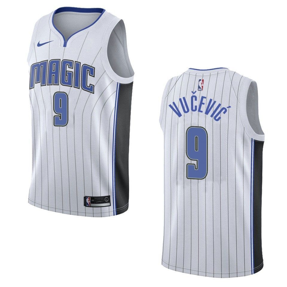 Orlando Magicc 9 Nikola Vucevic Association Swingman White NBA Jersey Men's