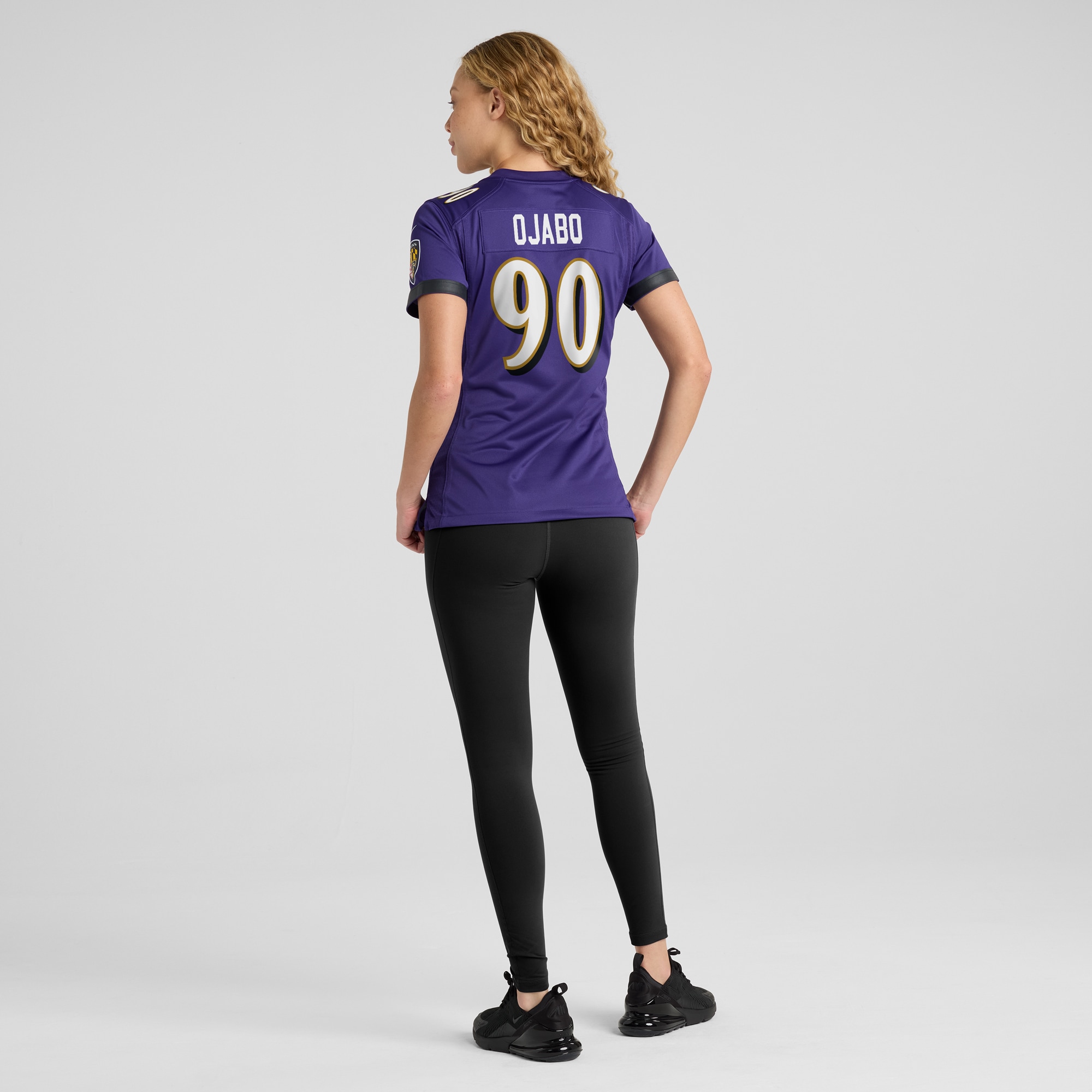 Baltimore Ravens David Ojabo Purple Game Player NFL Jersey Women's