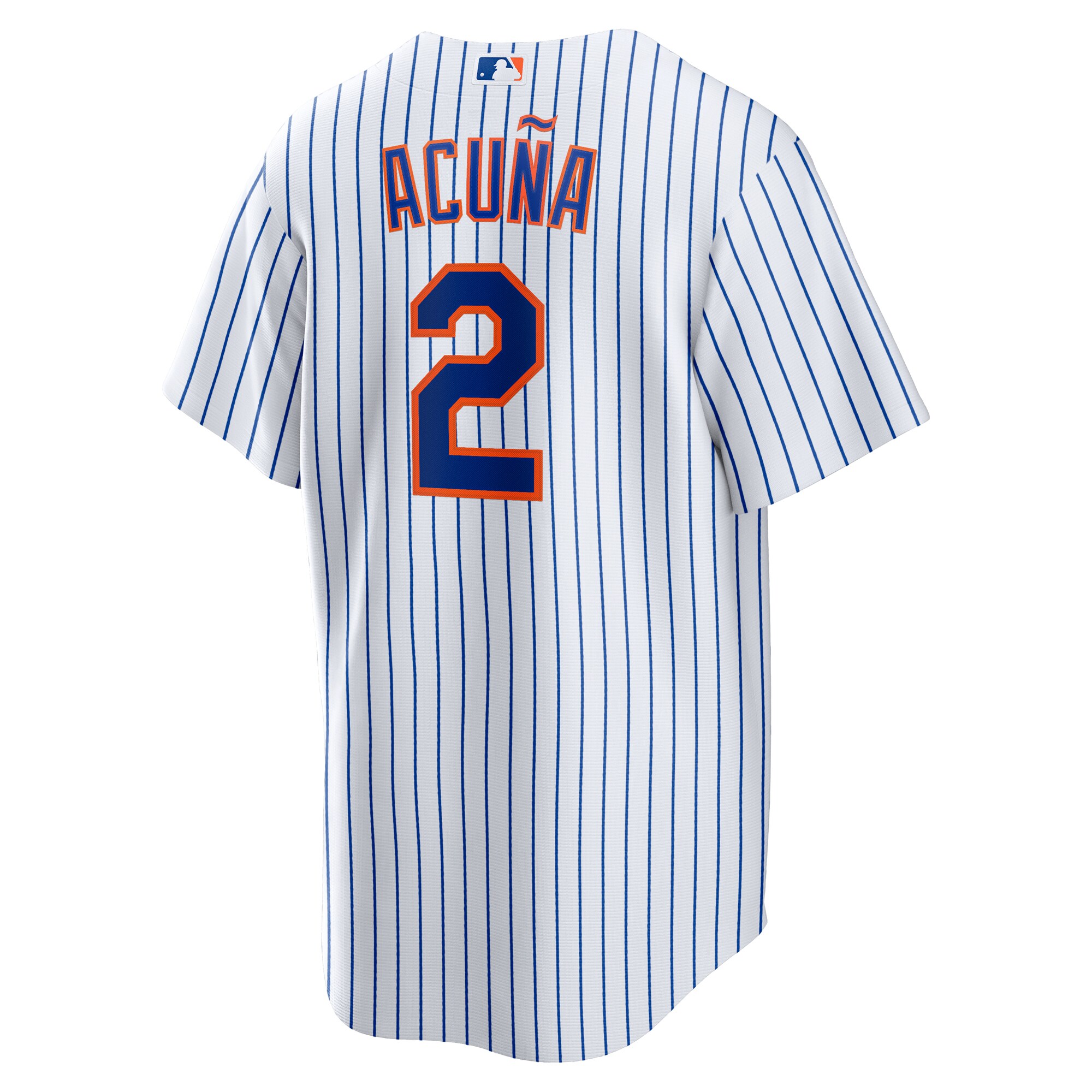 New York Mets Luisangel Acu?a White Home Player MLB Jersey Men's
