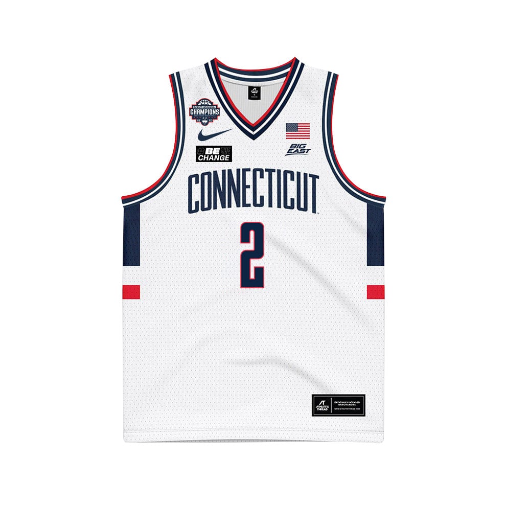 Tristen Newton 2 UConn Huskies 2024 National Champions Patch Unisex NCAA Jersey Unisex