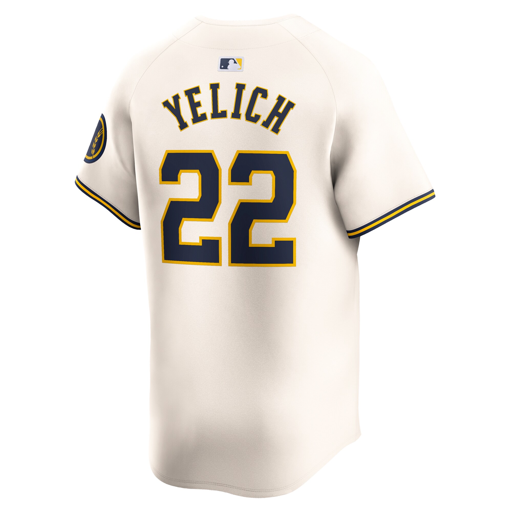 Milwaukee Brewers Christian Yelich Cream Home Limited Player MLB Jersey Youth