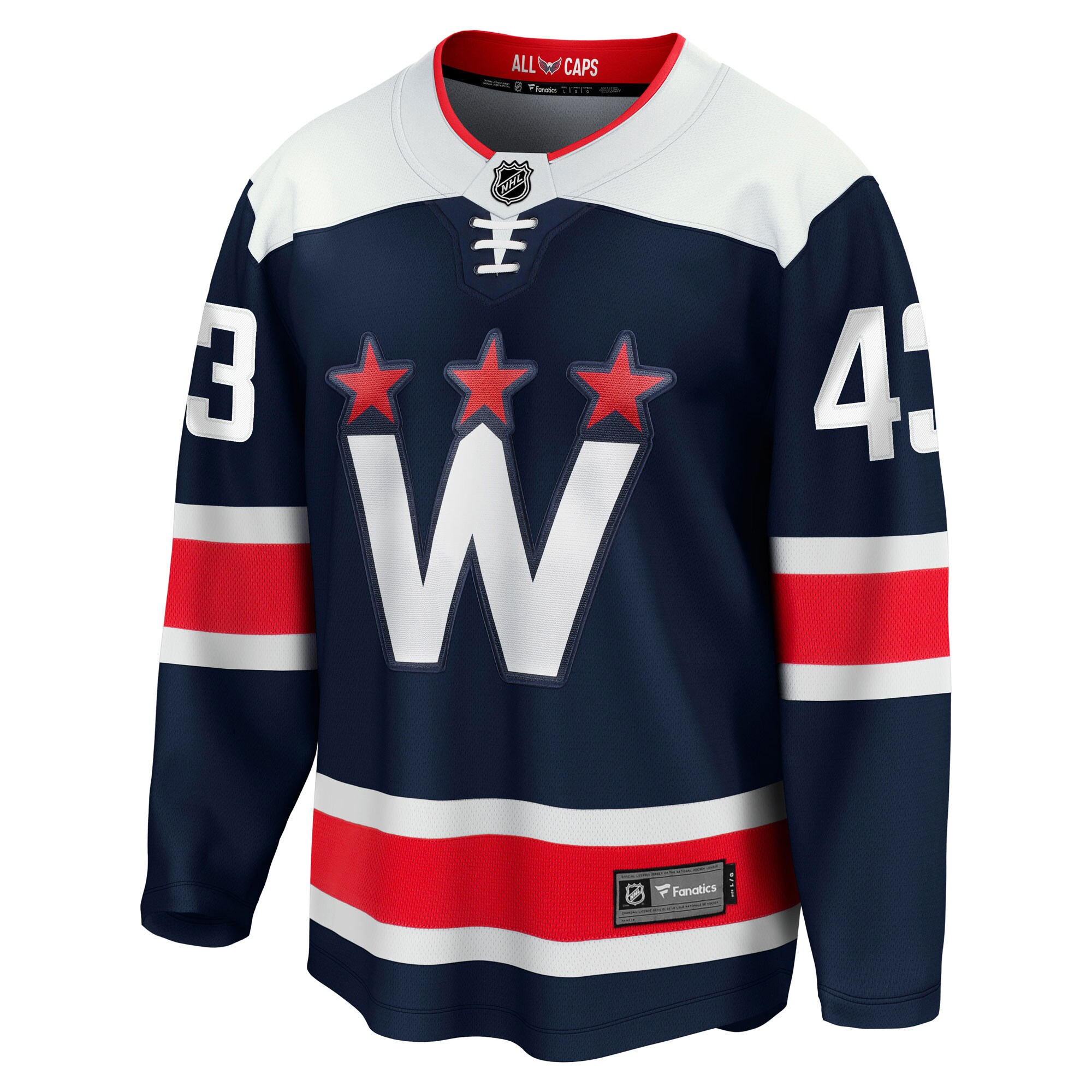 Washington Capitals Tom Wilson Navy Alternate Premier Breakaway Player NHL Jersey Men's