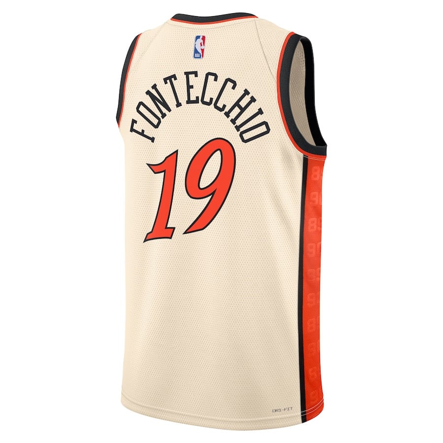 Simone Fontecchio 19 Detroit Pistons Unisex 2024/25 Swingman Player City Edition Cream NBA Jersey Unisex