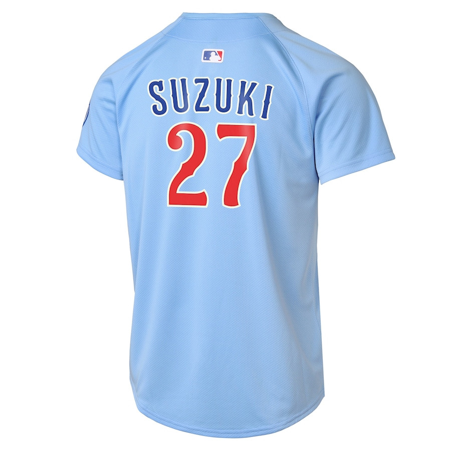Seiya Suzuki 27 Chicago Cubs Limited Alternate 2 Baby Blue MLB Jersey Youth