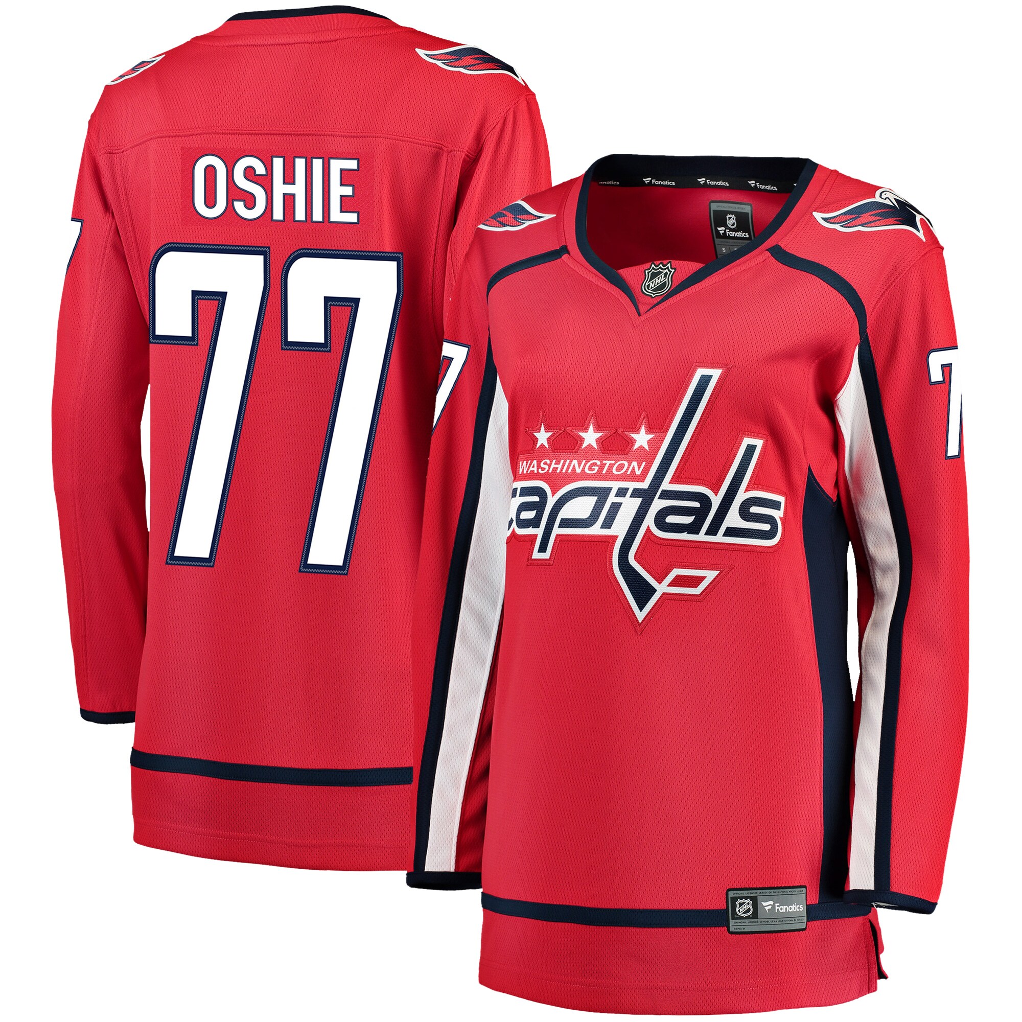 Washington Capitals TJ Oshie Red Breakaway Player NHL Jersey Women's