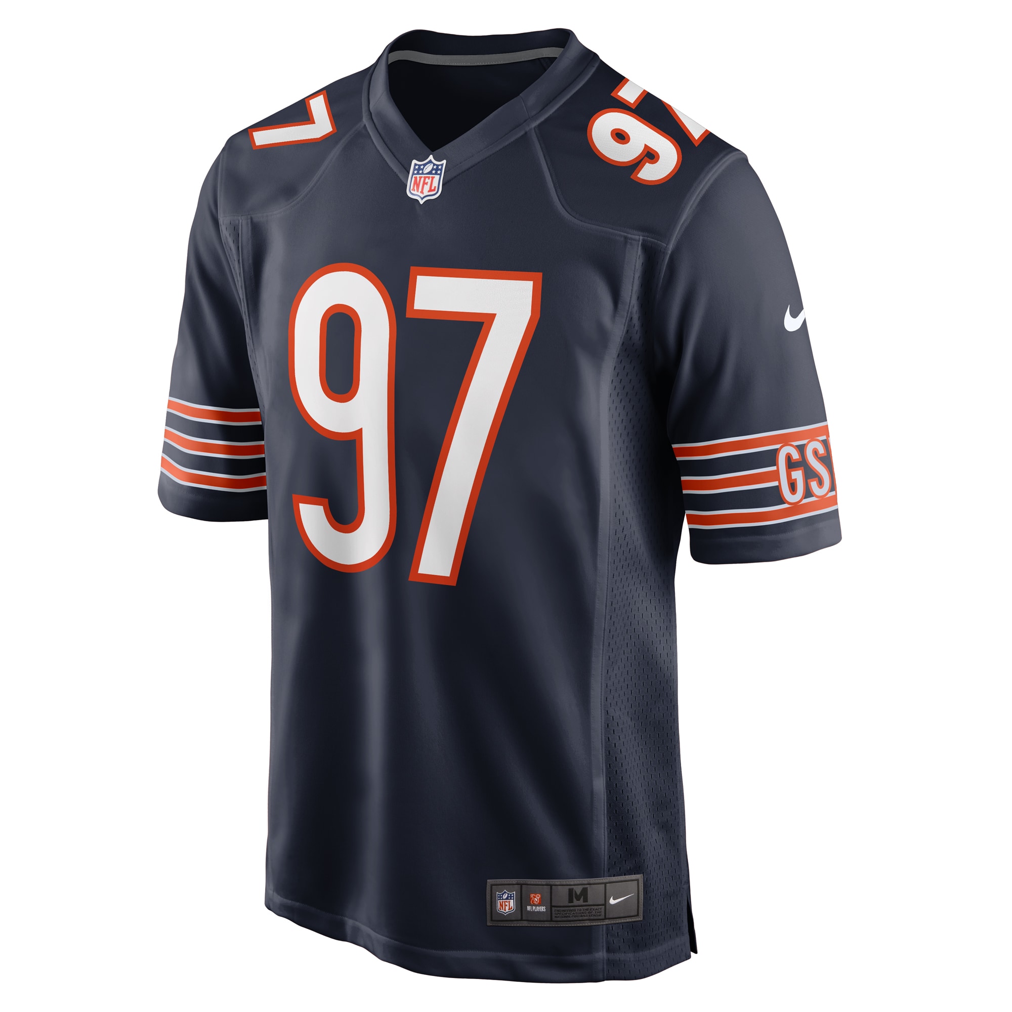Chicago Bears Andrew Billings Navy Game NFL Jersey Men's