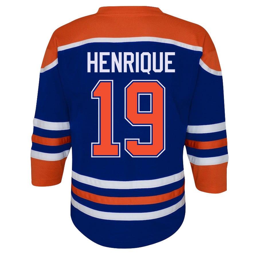 Adam Henrique 19 Edmonton Oilers 2024 STANLEY CUP Final Home Royal NHL Jersey Youth