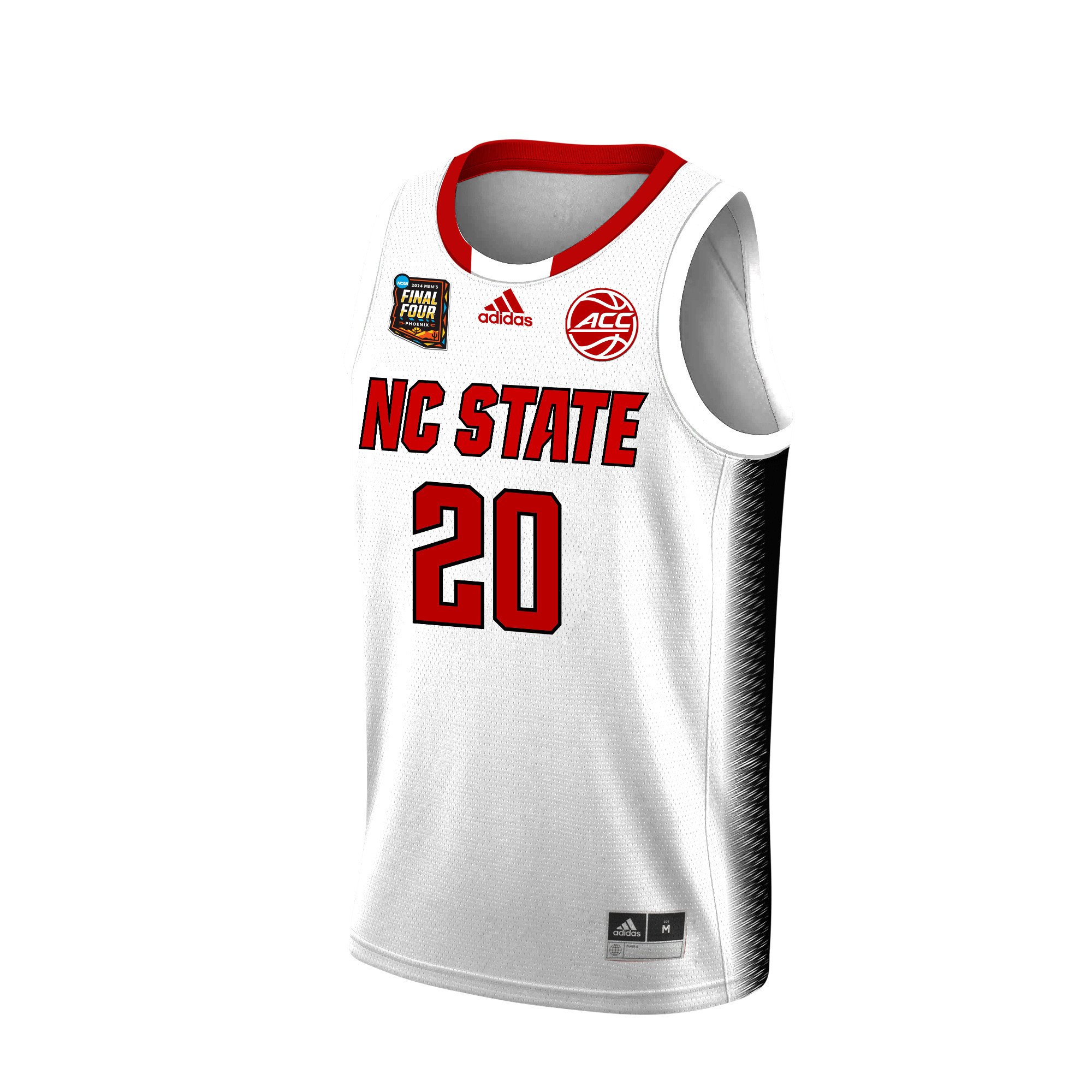 Alex Nunnally NC State 2024 Final Four Patch Re White NCAA Jersey Men's