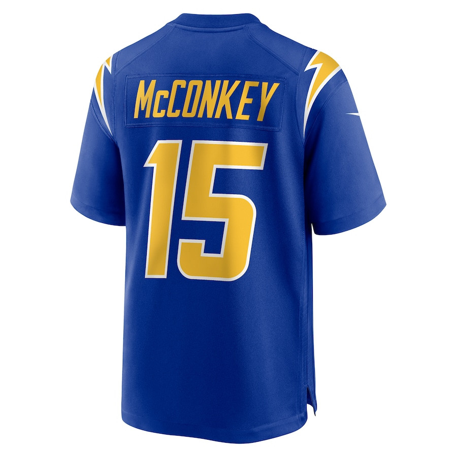 Ladd McConkey 15 Los Angeles Chargers Alternate Game Royal NFL Jersey Men's