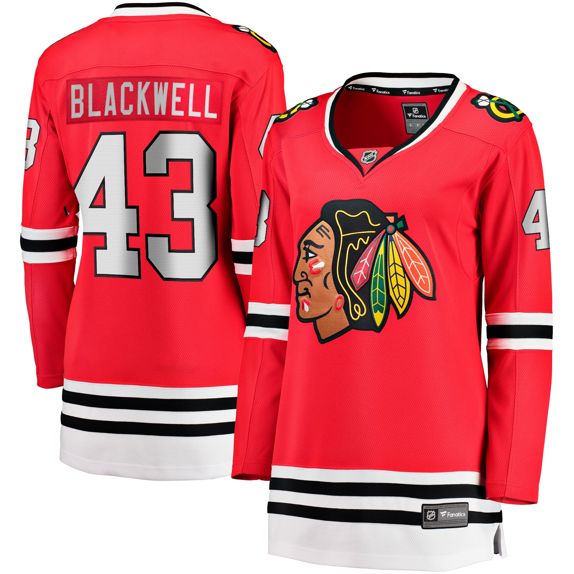 Chicago Blackhawks Colin Blackwell Red Home Breakaway Player NHL Jersey Women's