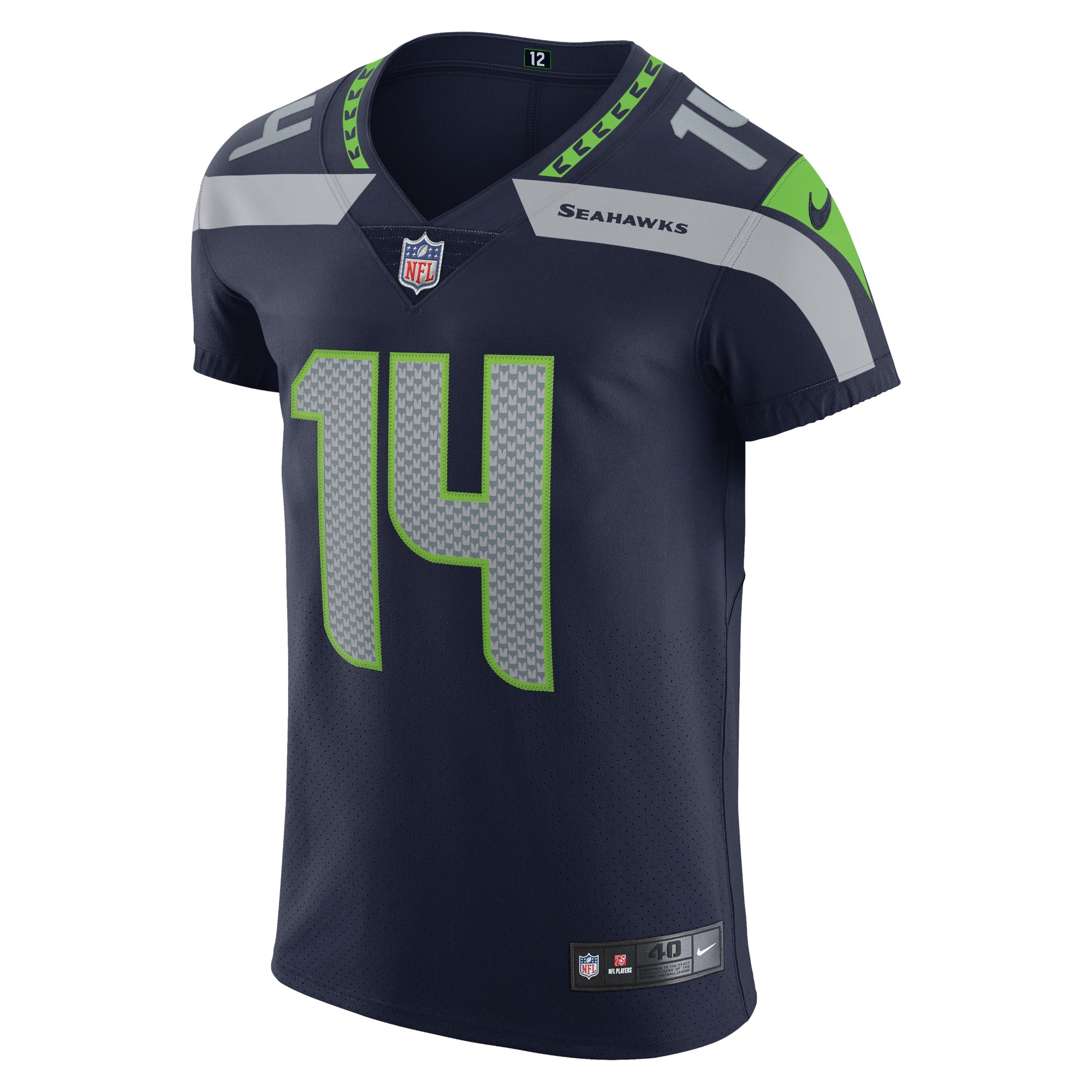 Seattle Seahawks DK Metcalf College Navy Vapor Elite Player NFL Jersey Men's