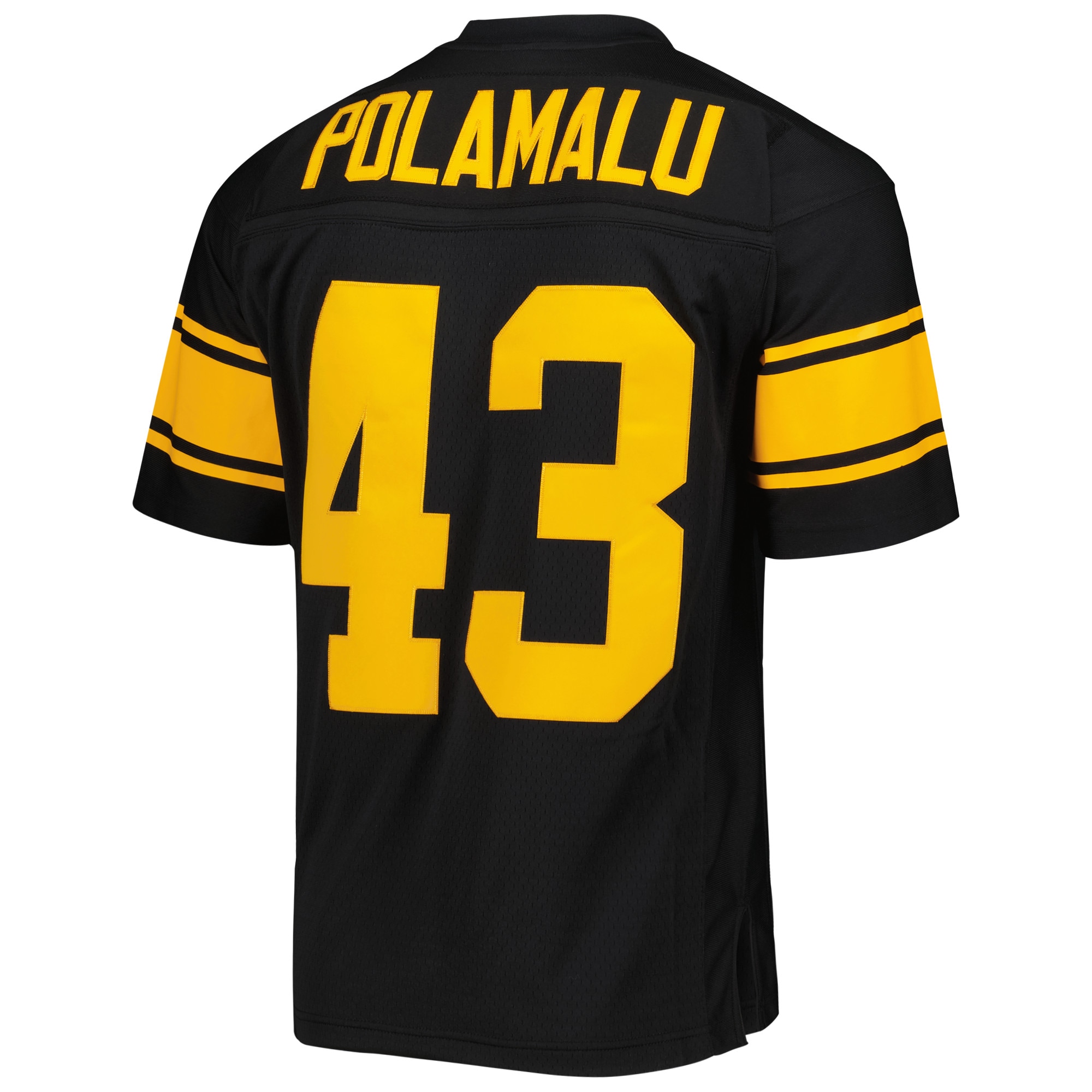 Pittsburgh Steelers Troy Polamalu Mitchell Ness Black Legacy NFL Jersey Men's