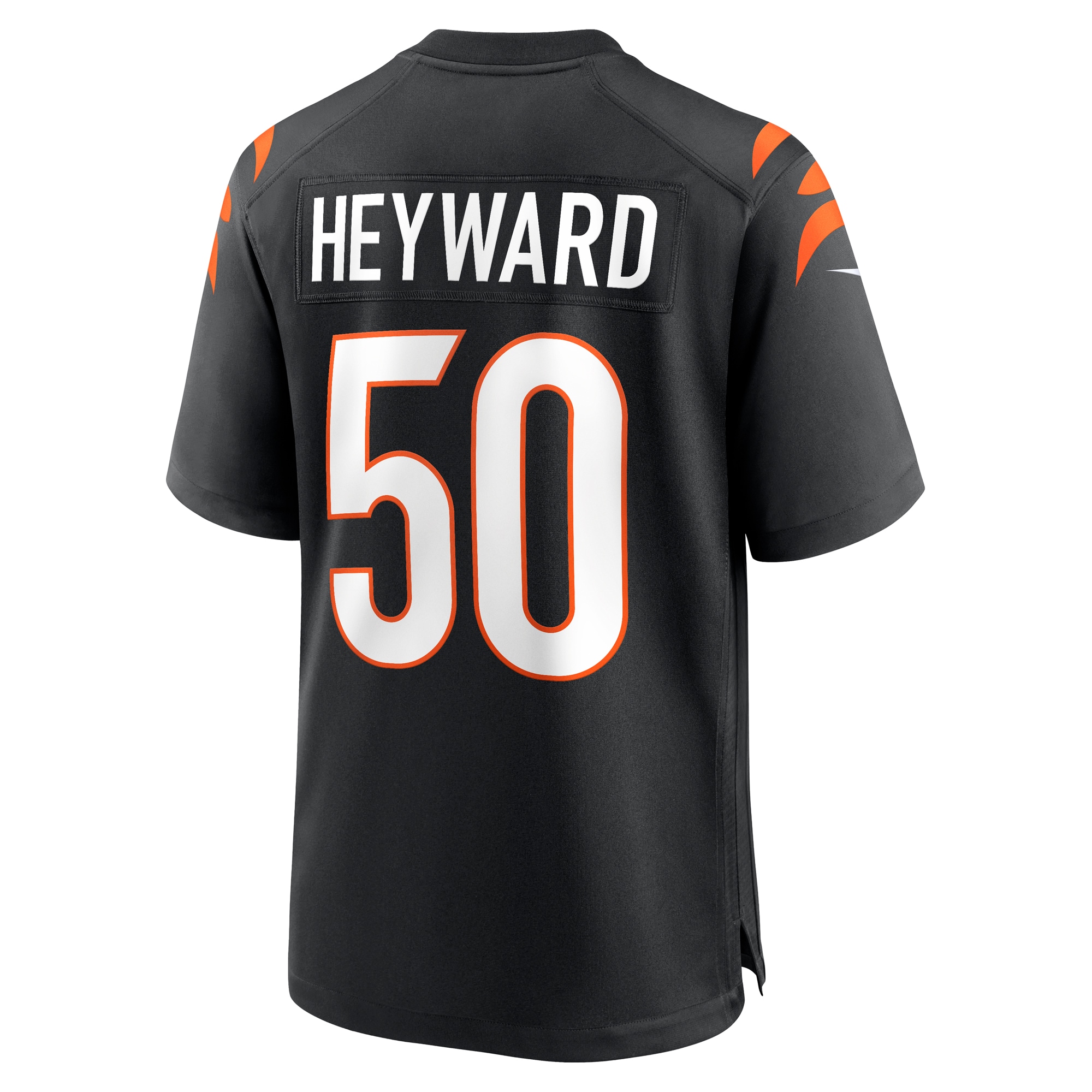 Cincinnati Bengals Shaka Heyward Black Team Game NFL Jersey Men's