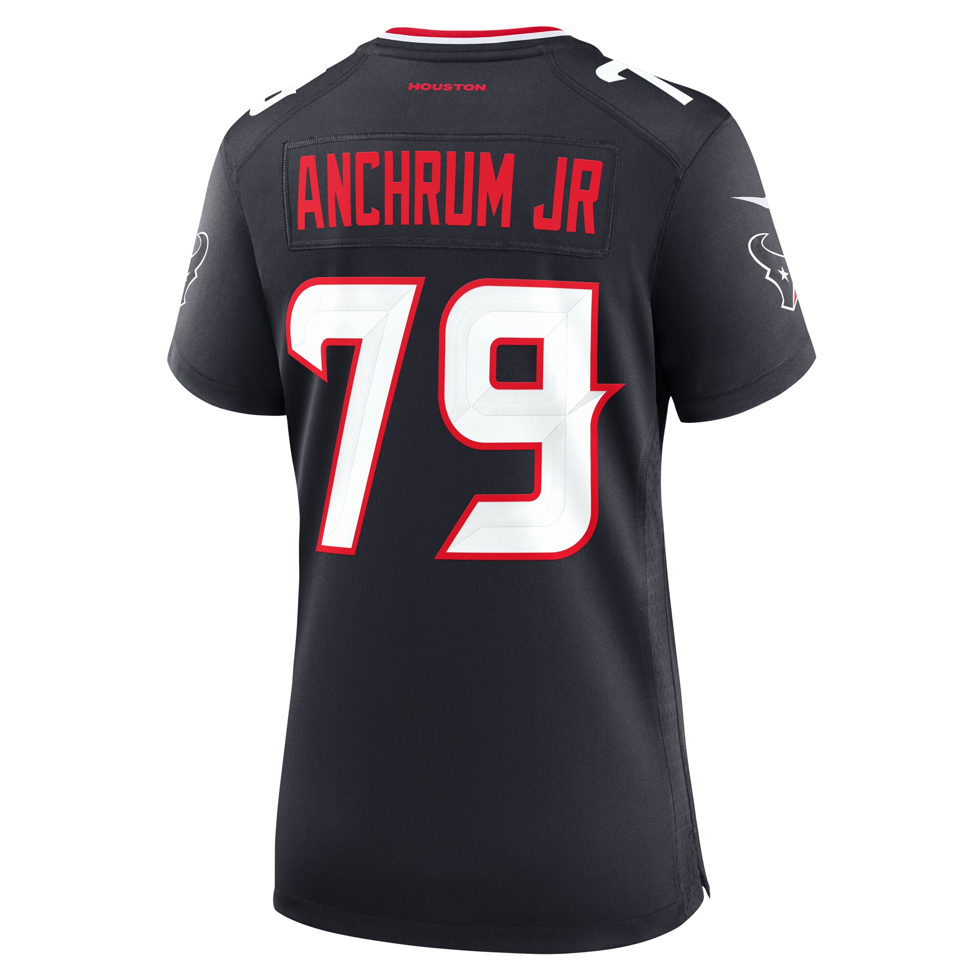 Houston Texans Tremayne Anchrum Jr. Navy Team Game NFL Jersey Women's
