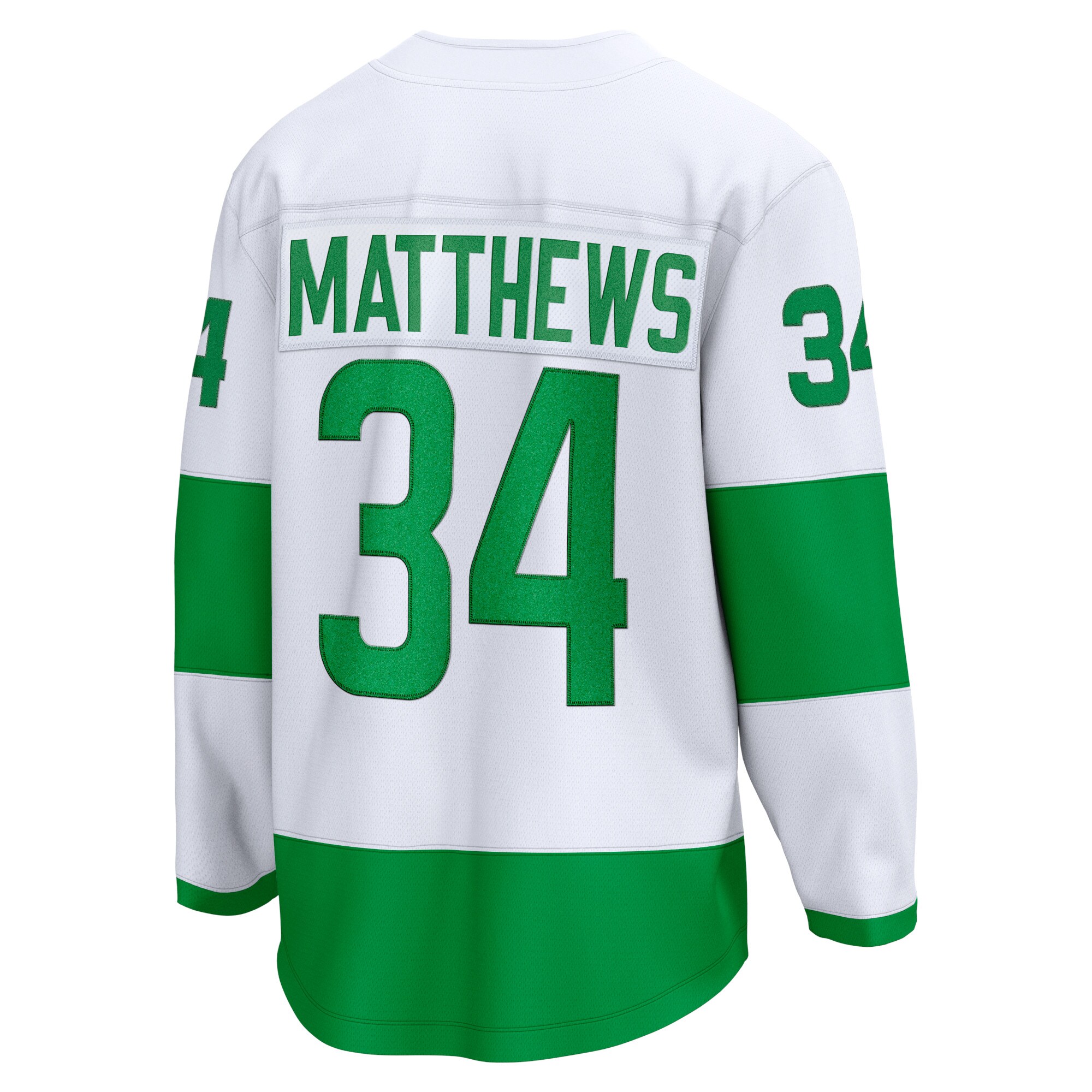 Toronto Maple Leafs Auston Matthews White St. Patricks Alternate Premier Breakaway Player NHL Jersey Men's