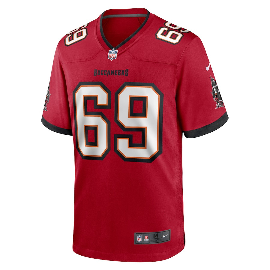 Cody Mauch 69 Tampa Bay Buccaneers Game Red NFL Jersey Men's