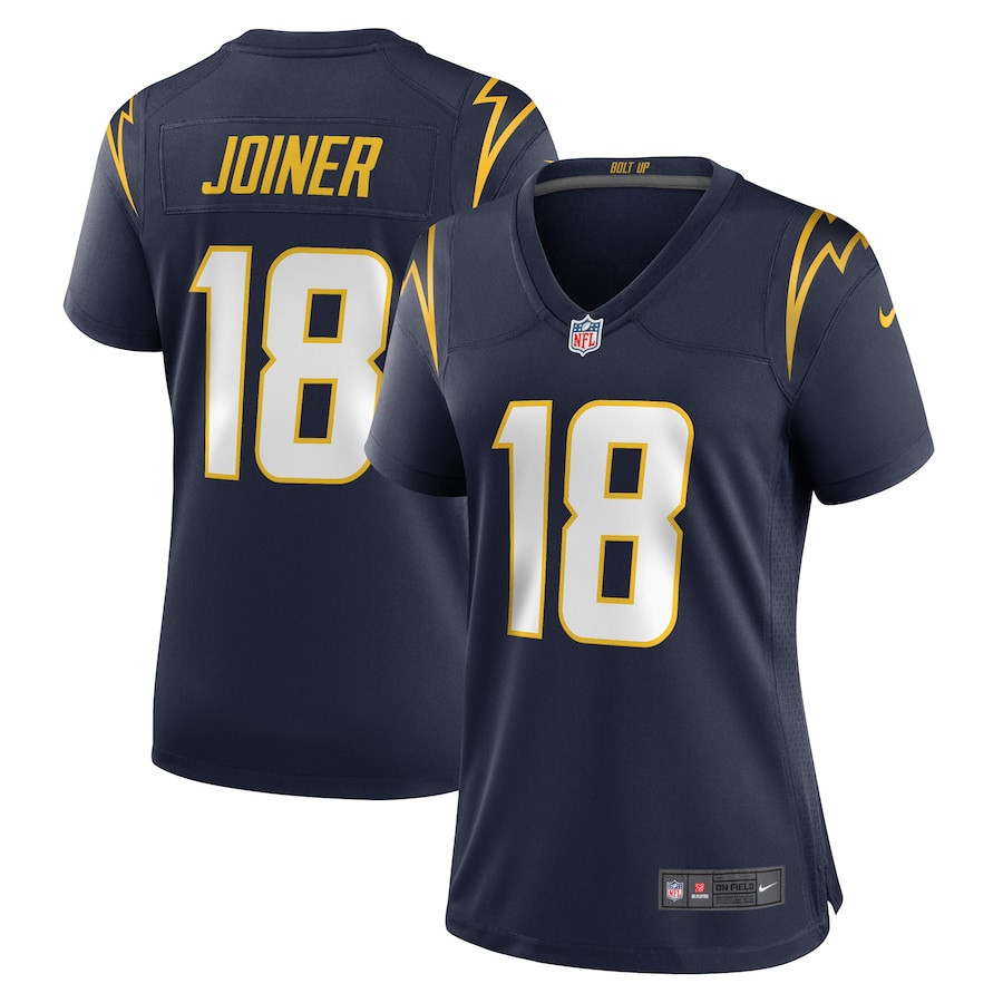 Charlie Joiner 18 Los Angeles Chargers Retired Navy NFL Jersey Women's