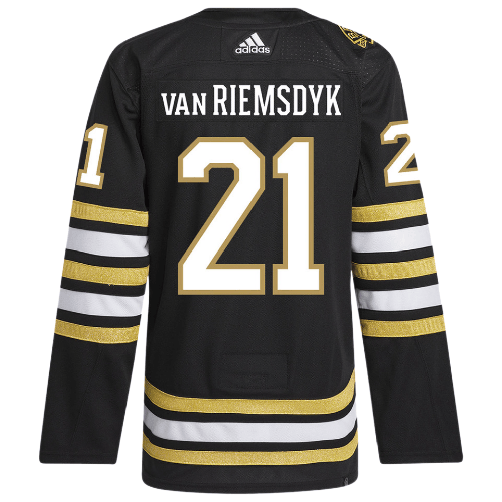 James van Riemsdyk 21 Boston Bruins 100th Anniversary Primegreen Home Black NHL Jersey Men's