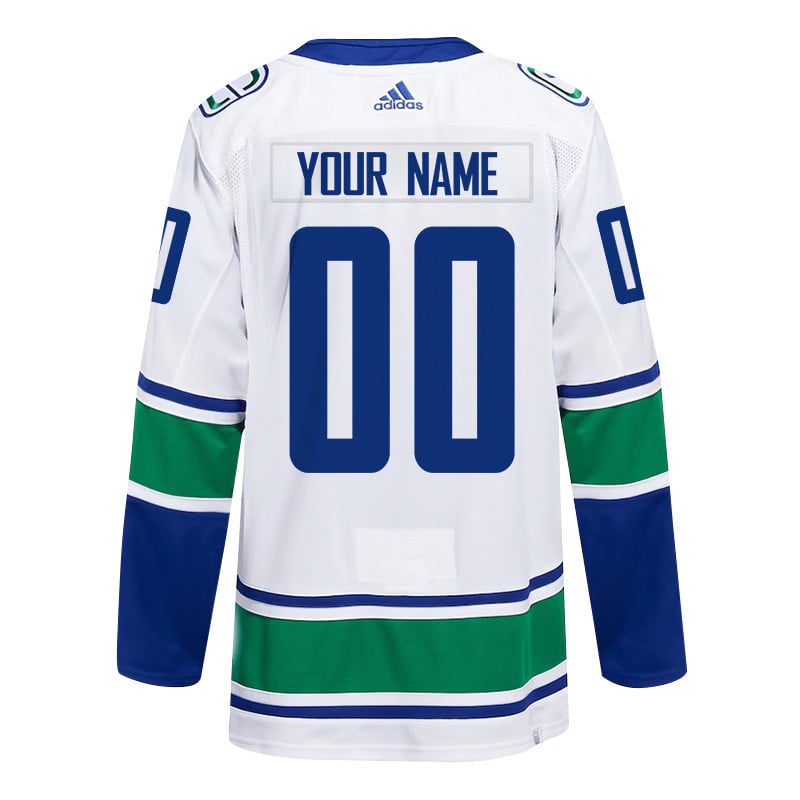 Vancouver Canucks 2024 Playoffs Patch Away Custom White NHL Jersey Men's